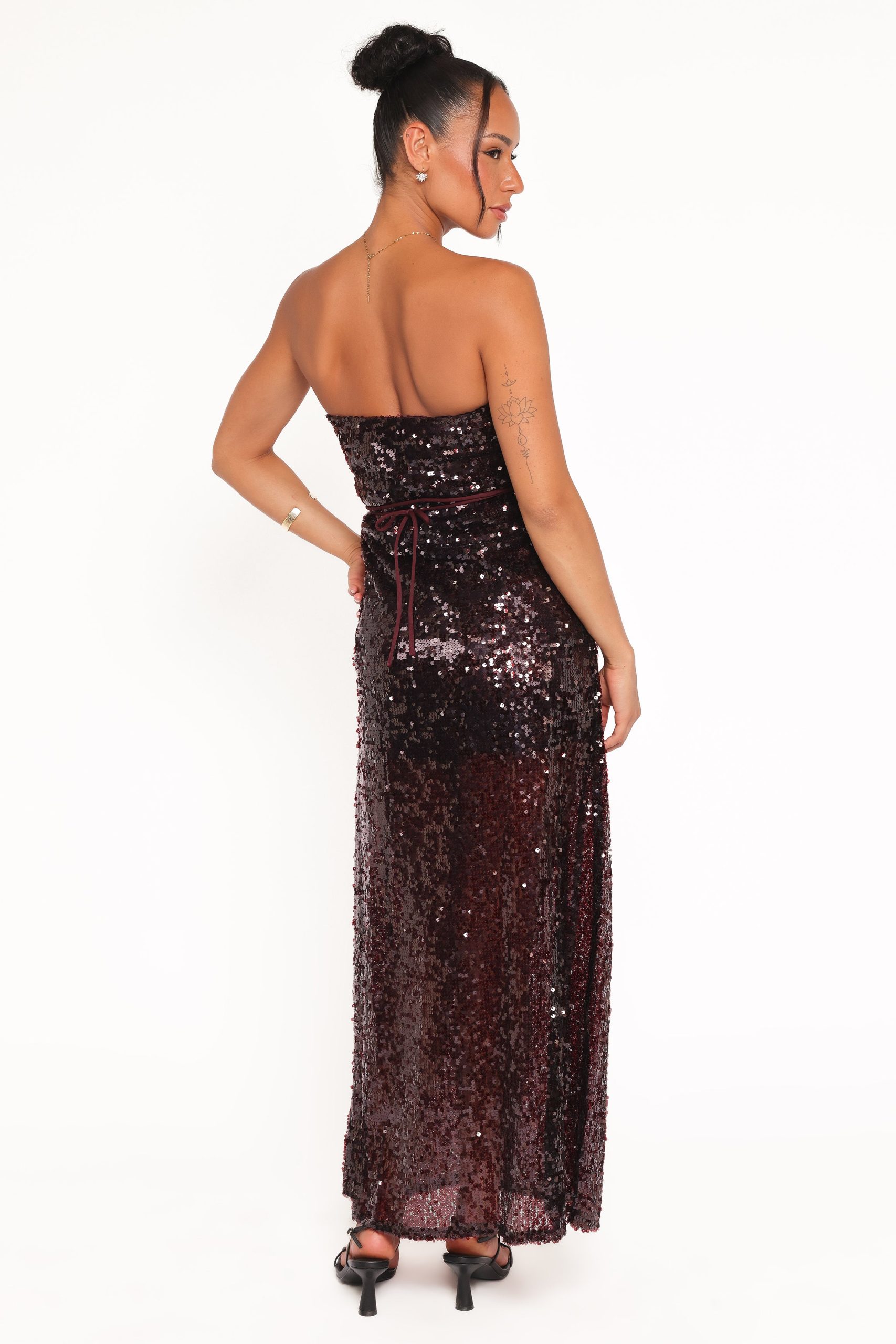 Liliane Maxi Dress - Cherry Sequin - Image 5
