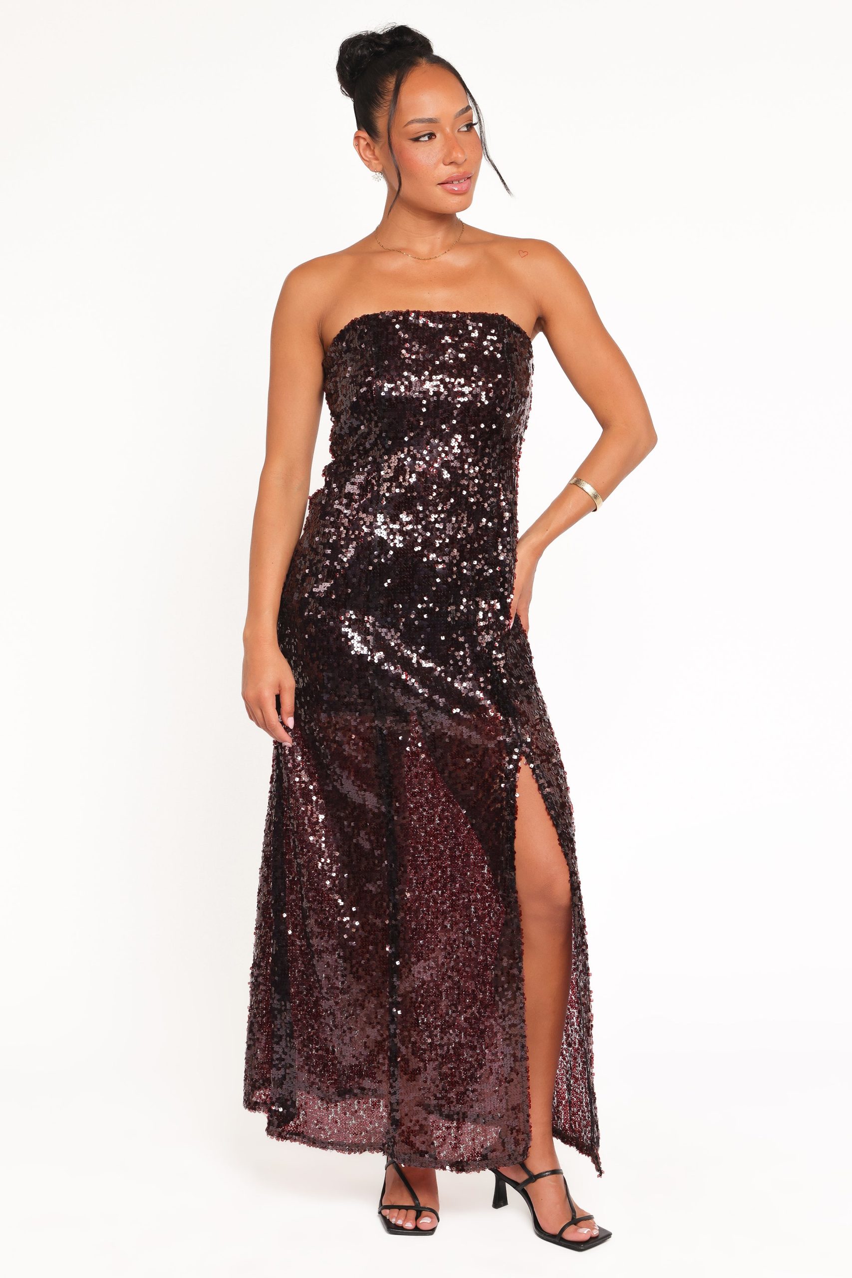 Liliane Maxi Dress - Cherry Sequin - Image 2