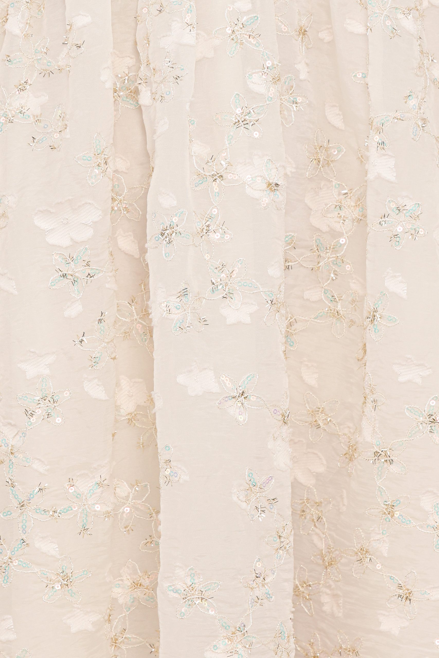 Lillan Mini Dress - Ivory Sequin - Image 6