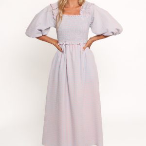 Lille Midi Dress - Blue Gingham