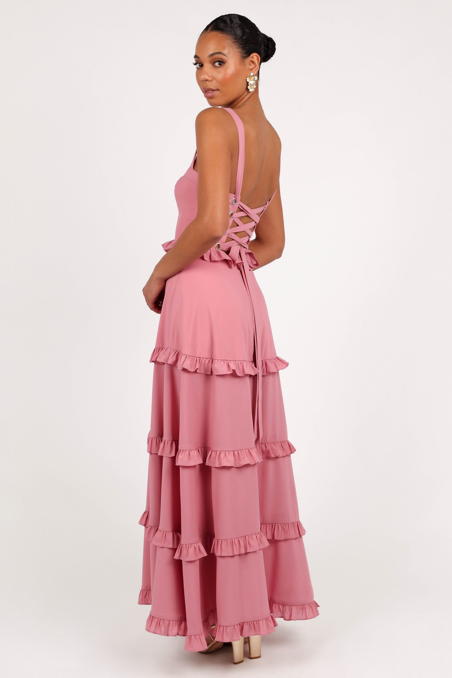 Lillee Tiered Maxi Dress - Mauve - Image 6