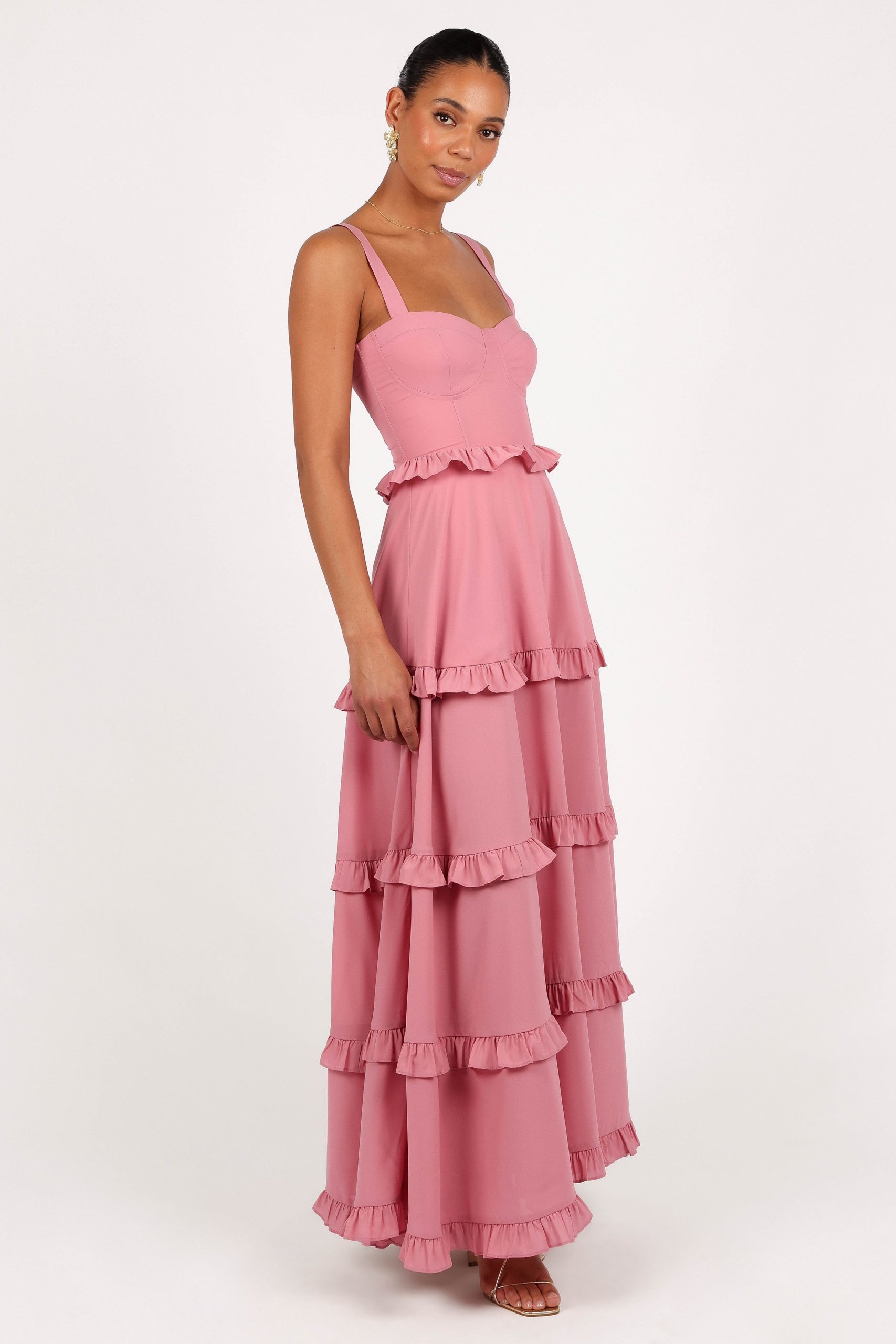 Lillee Tiered Maxi Dress - Mauve - Image 8