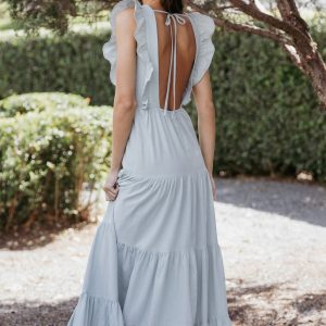 Lillian Maxi Dress - Pale Blue