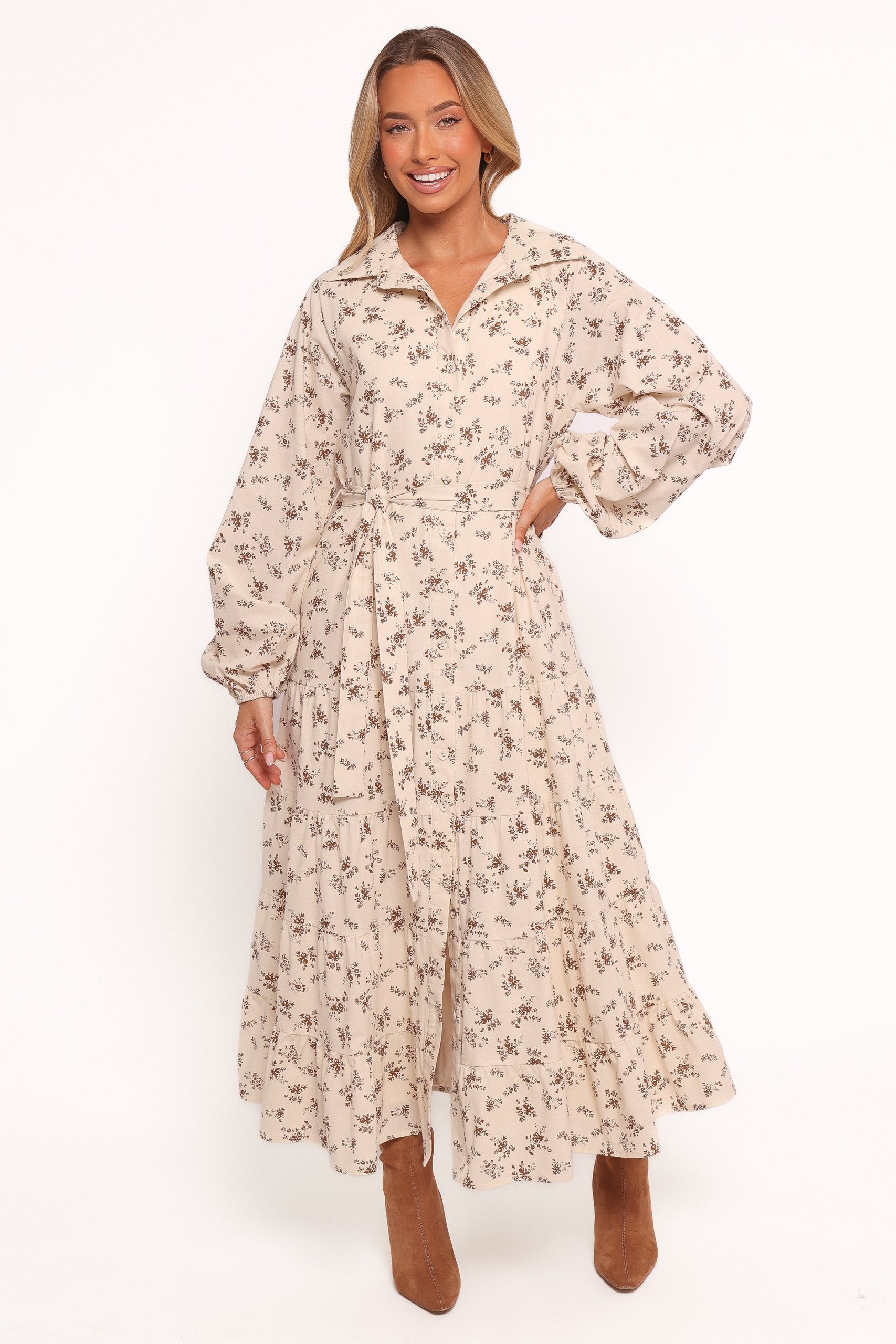 Lincoln Long Sleeve Maxi Dress - Floral - Image 3
