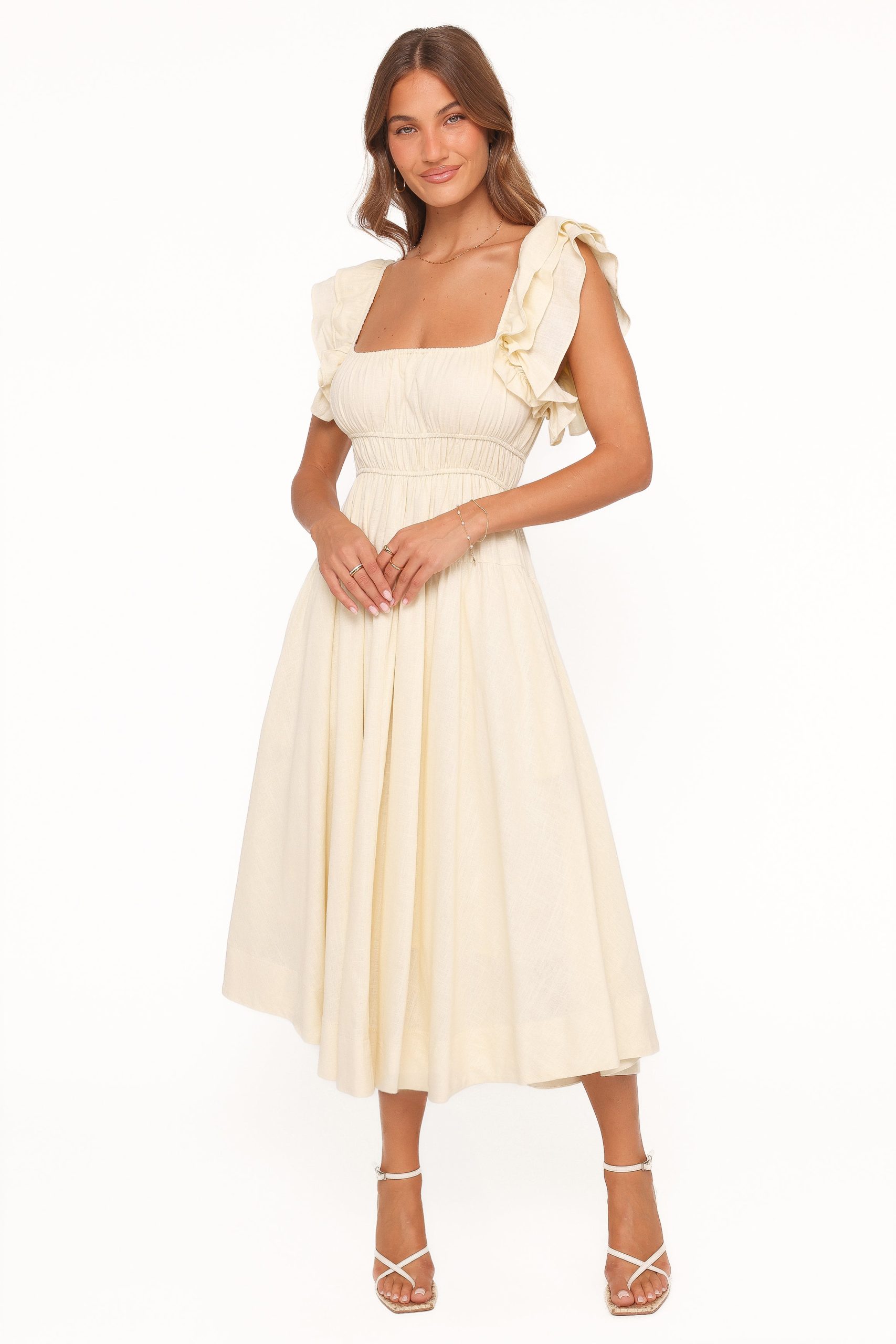 Linda Midi Dress - Butter Yellow - Image 6