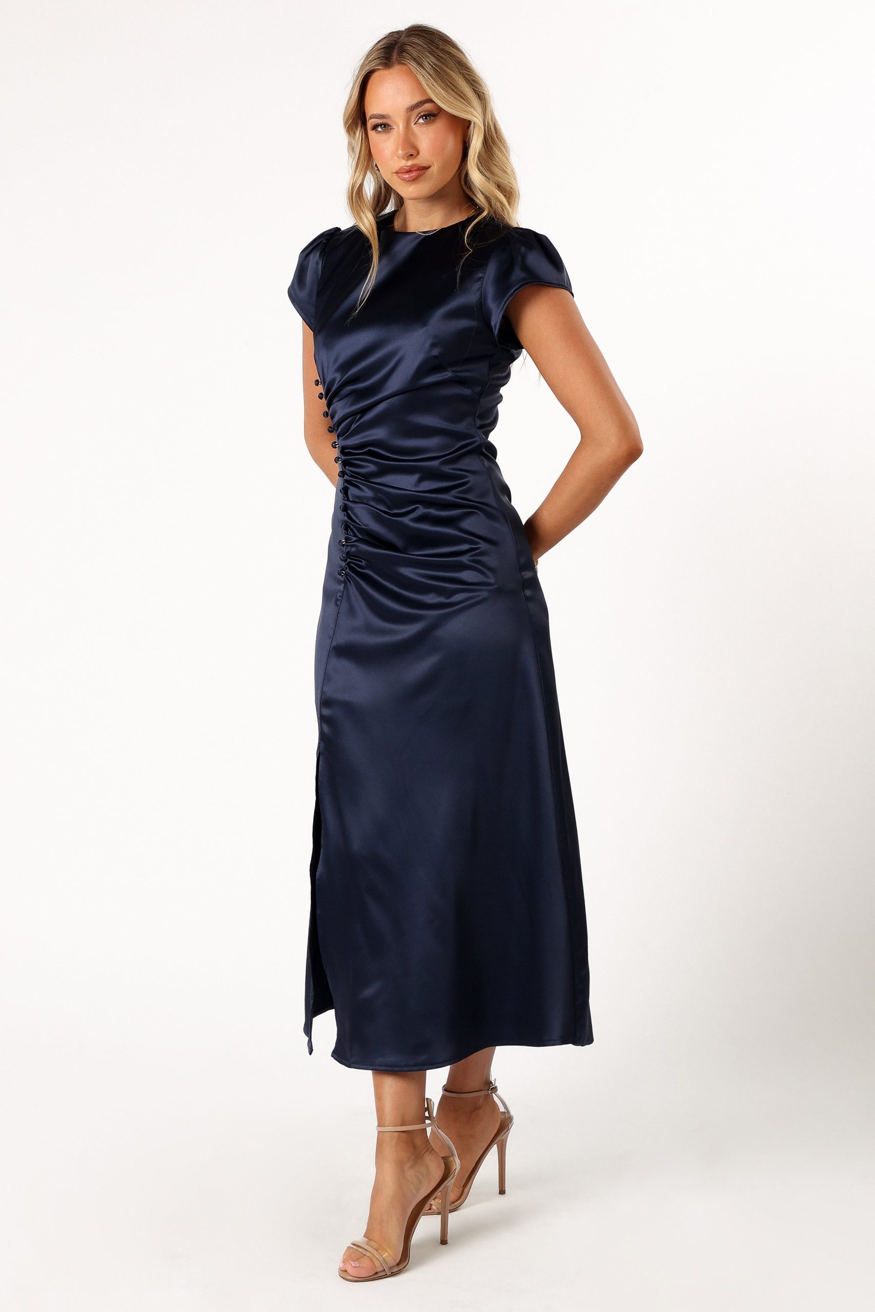 Lisbeth Midi Dress - Navy - Image 5