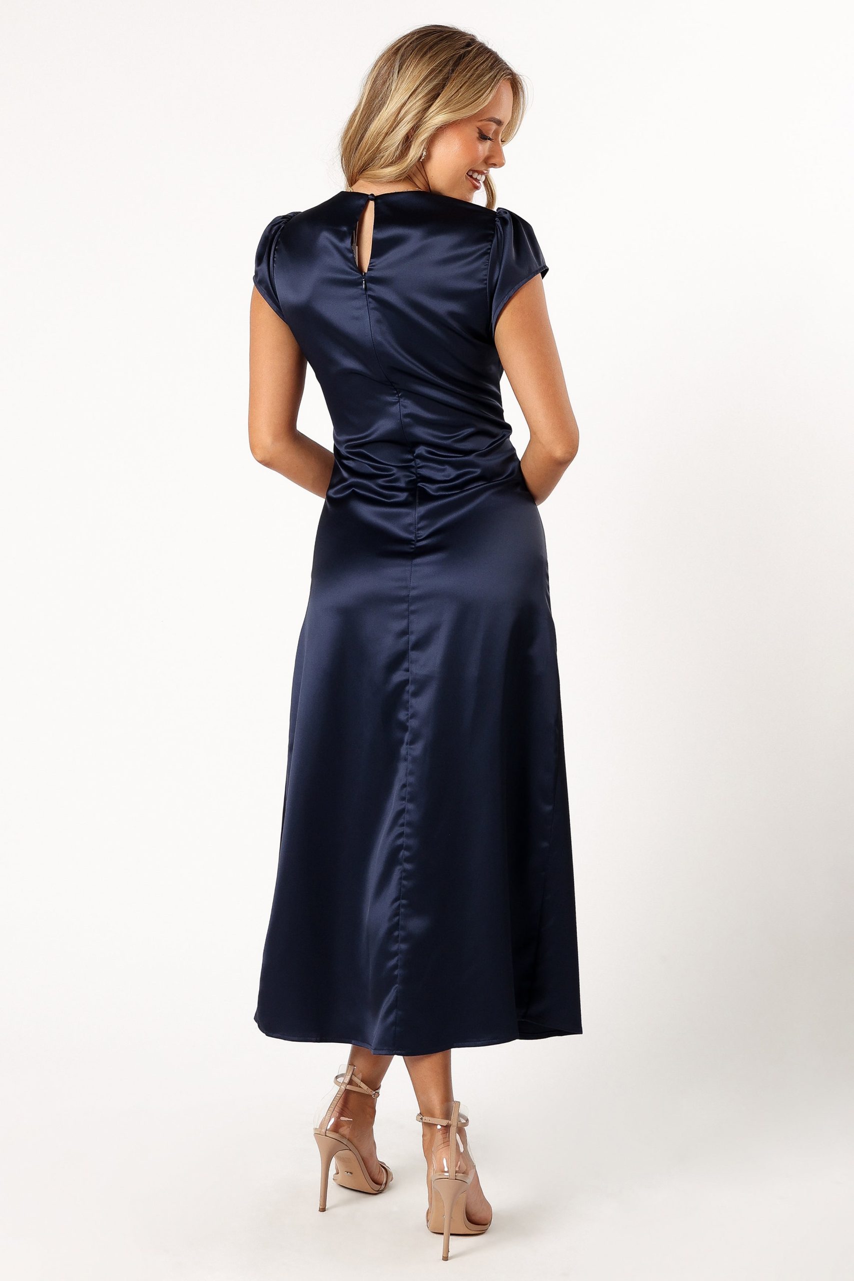 Lisbeth Midi Dress - Navy - Image 6