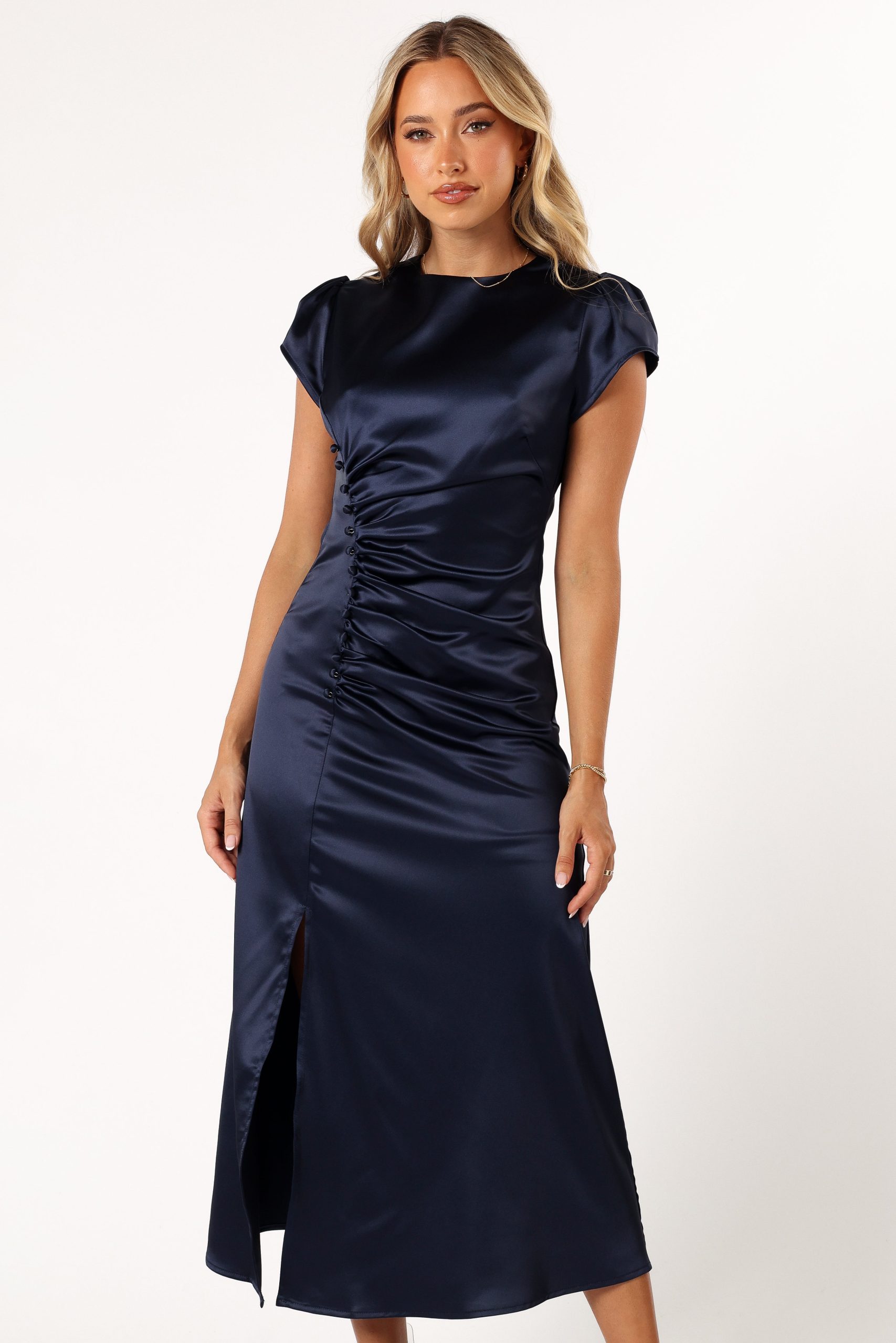 Lisbeth Midi Dress - Navy - Image 3