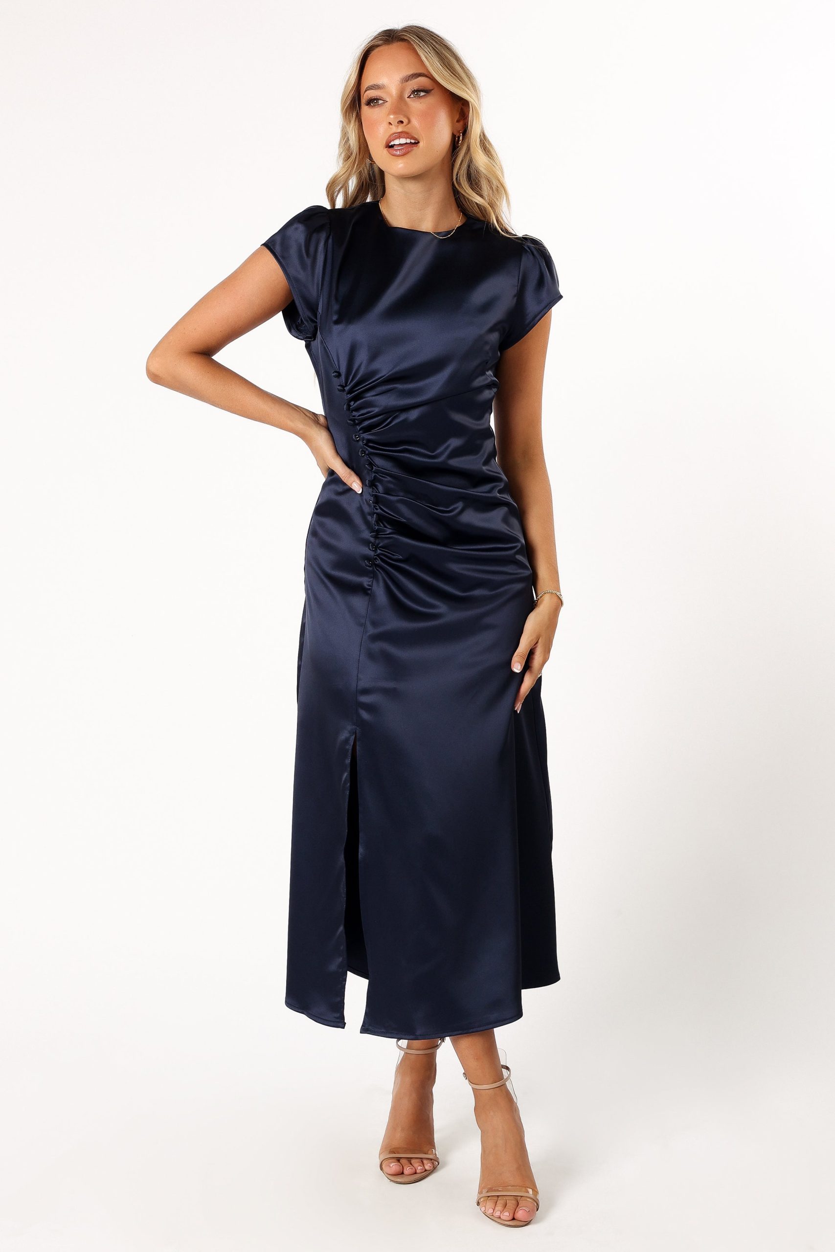 Lisbeth Midi Dress - Navy - Image 4