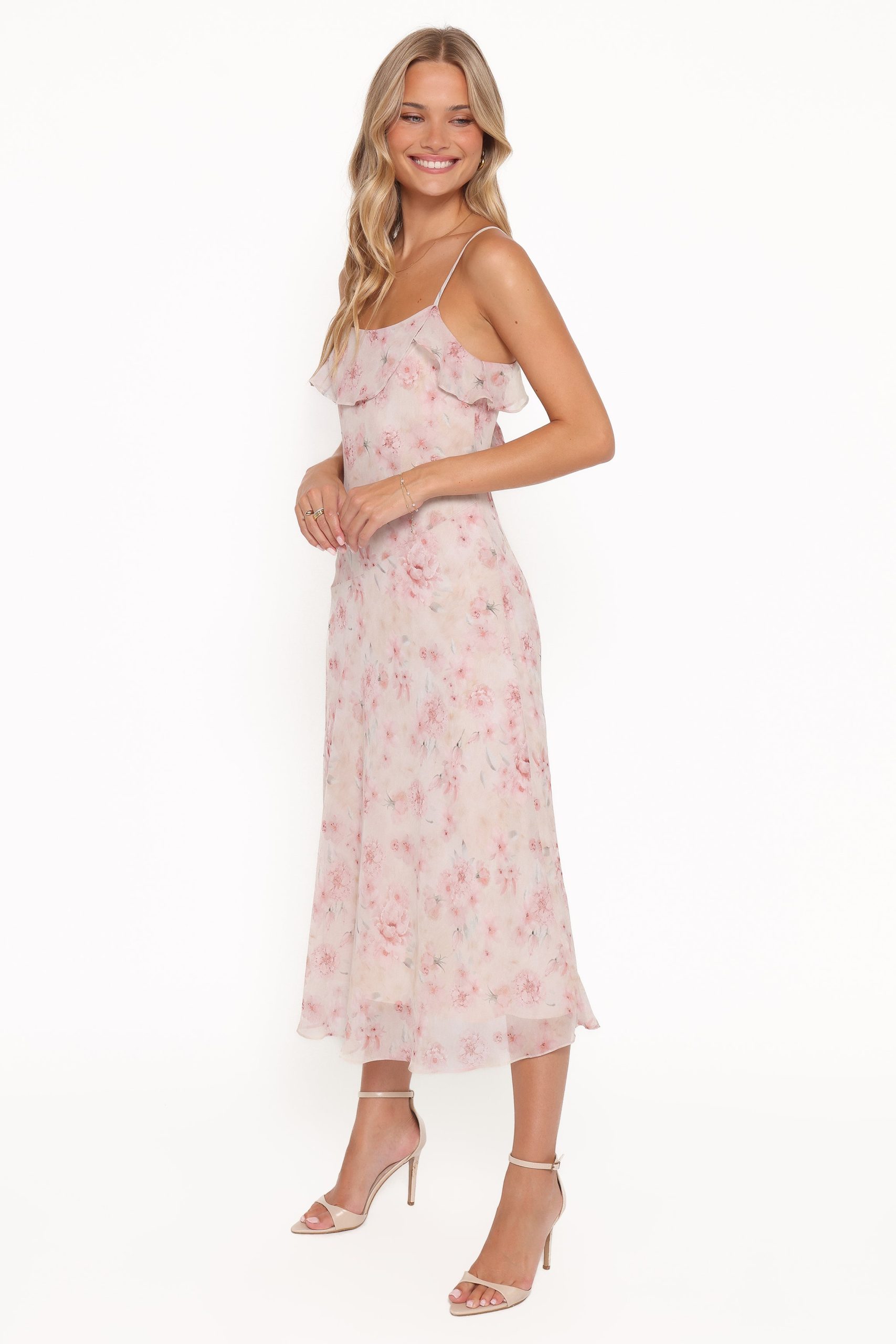 Lizbeth Maxi Dress - Pink Mauve Floral - Image 3