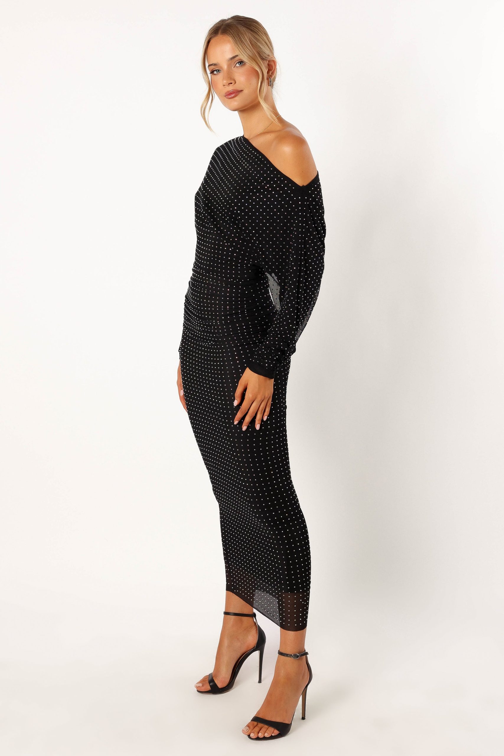Loeve Long Sleeve Midi Dress - Black - Image 2