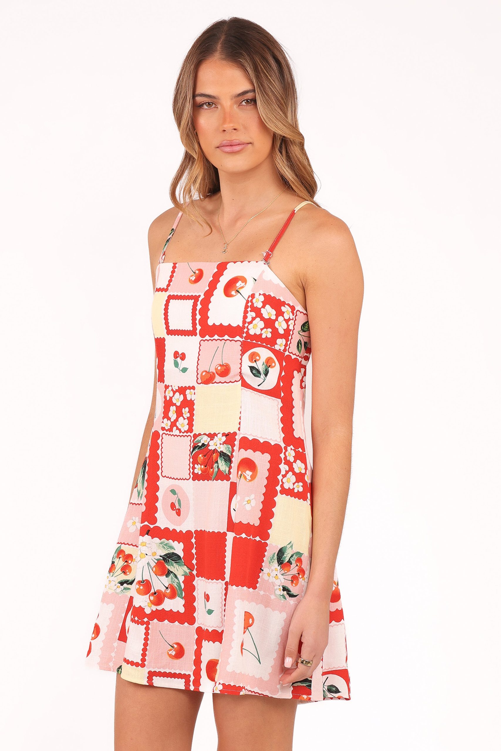 Loredana Mini Dress - Cherry - Image 4