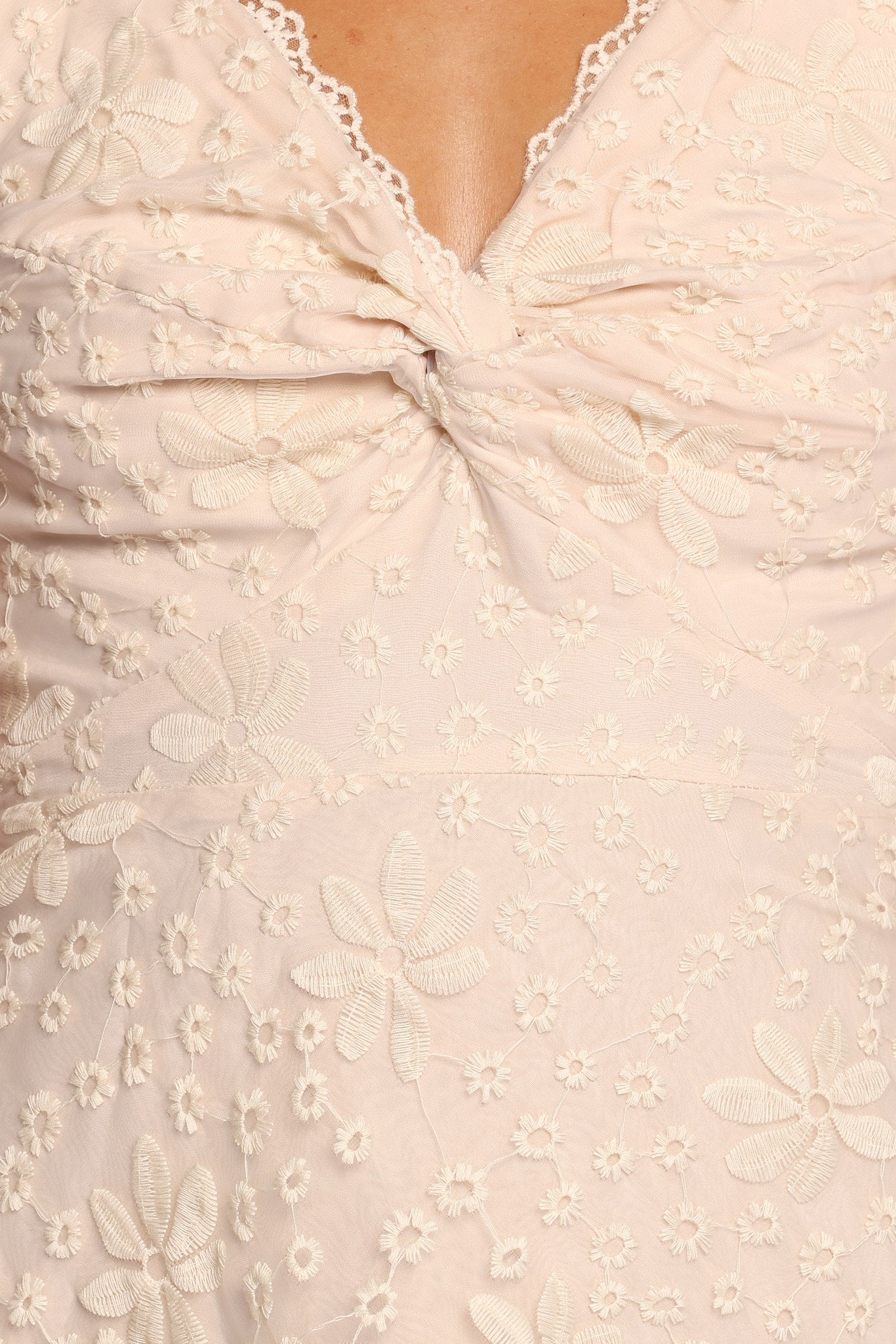 Louise Midi Dress - Cream - Image 7