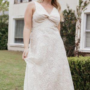 Louise Midi Dress - Cream