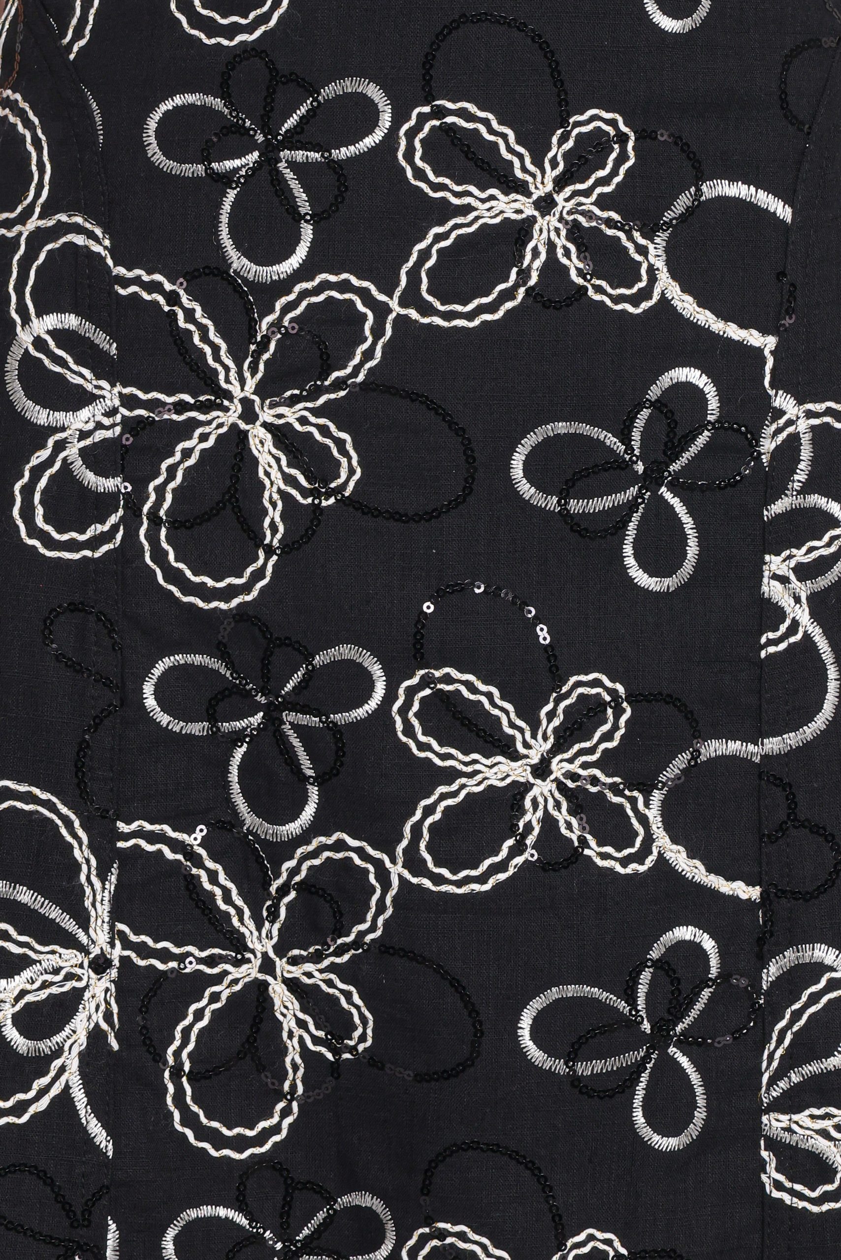 Loven Midi Dress - Black/White - Image 6