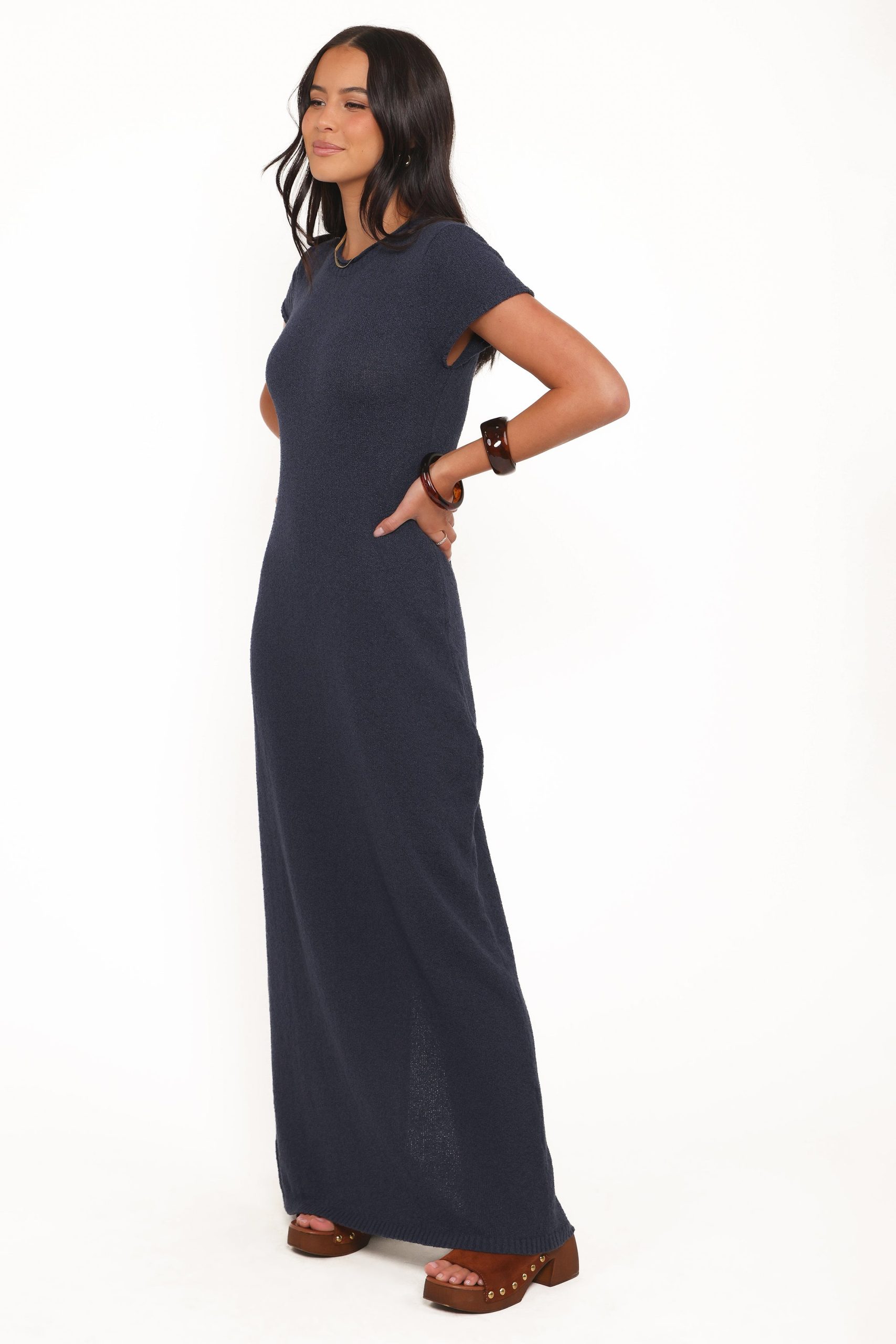 Lowell Knit Maxi Dress - Navy - Image 4