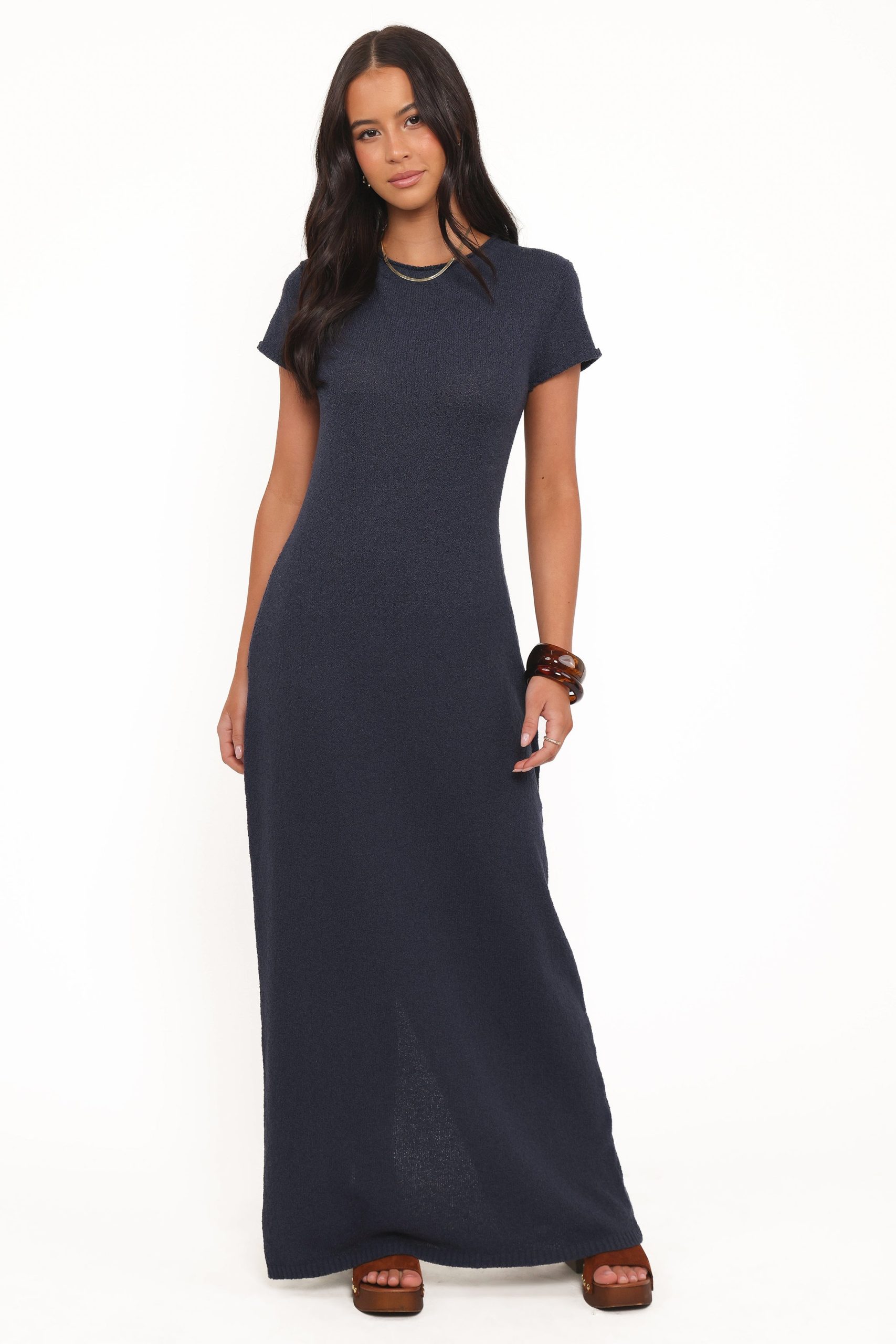 Lowell Knit Maxi Dress - Navy - Image 2