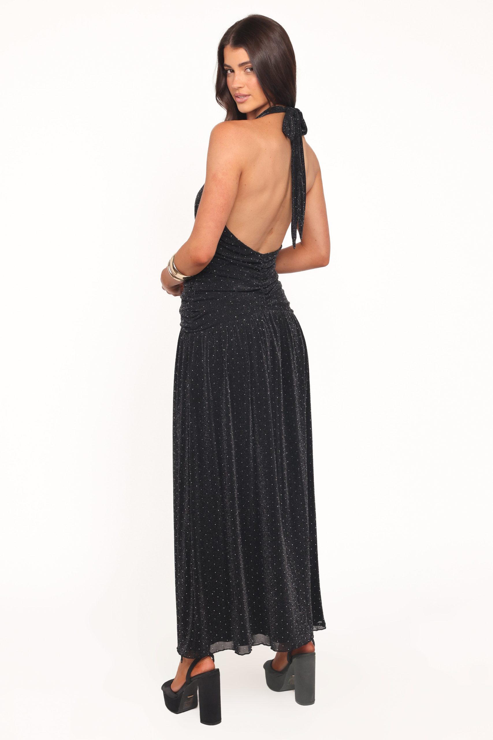 Lucas Halterneck Maxi Dress - Black - Image 4