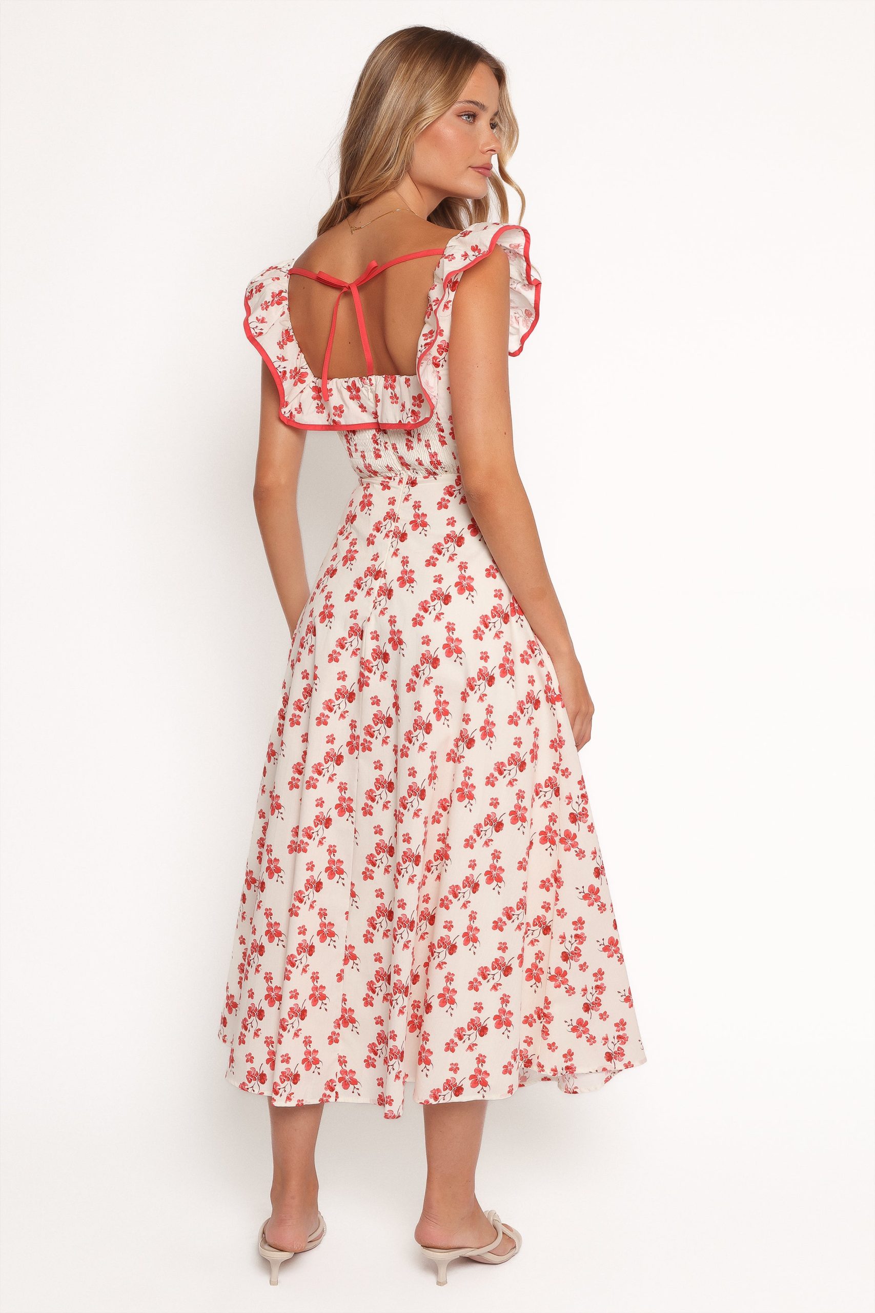 Lucille Maxi Dress - Red Floral - Image 4
