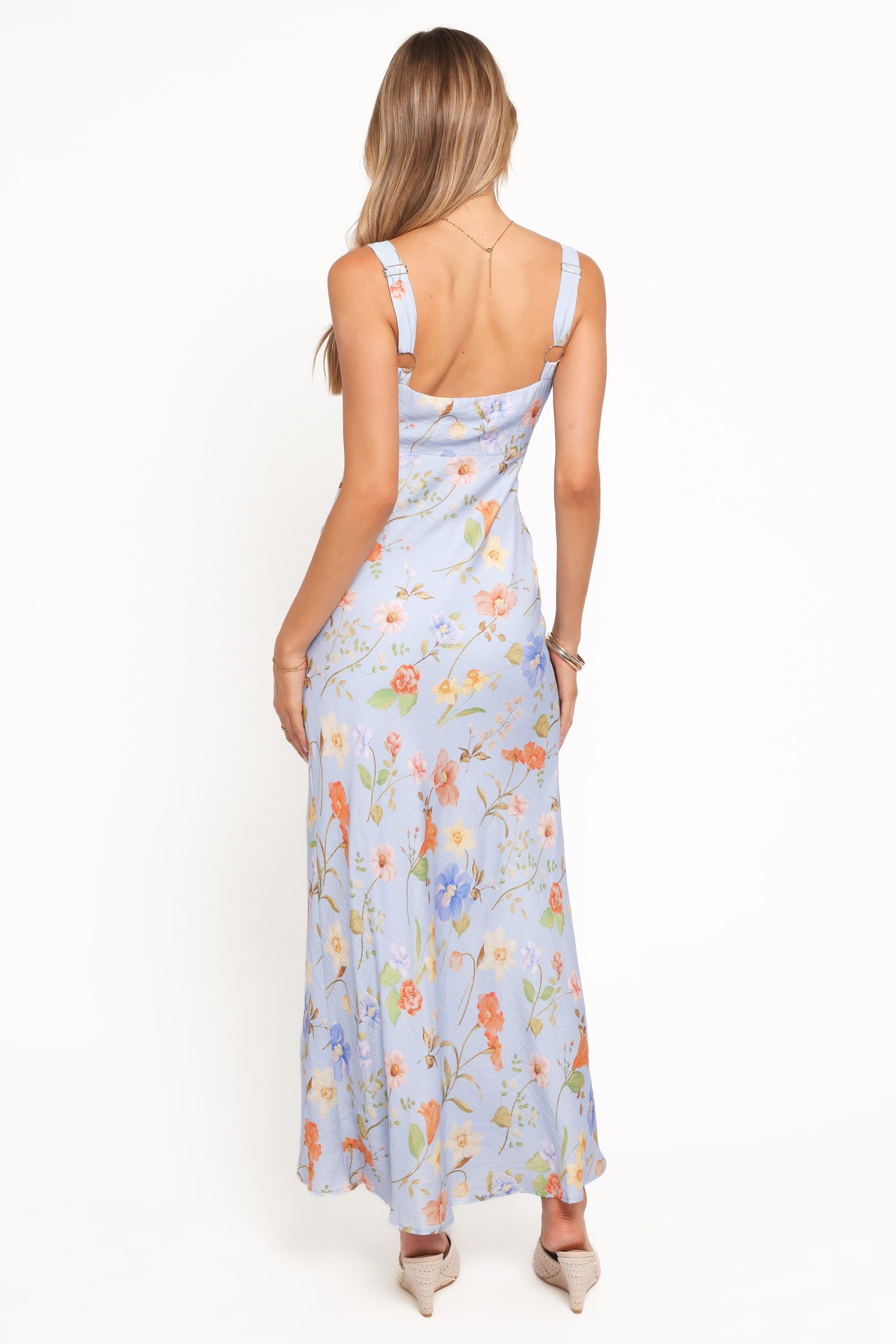Lunaria Maxi Dress - Blue Floral - Image 4