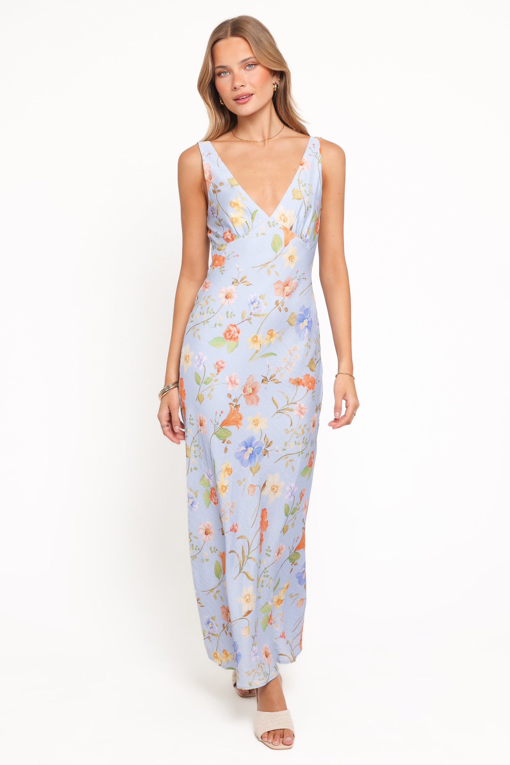 Lunaria Maxi Dress - Blue Floral - Image 5