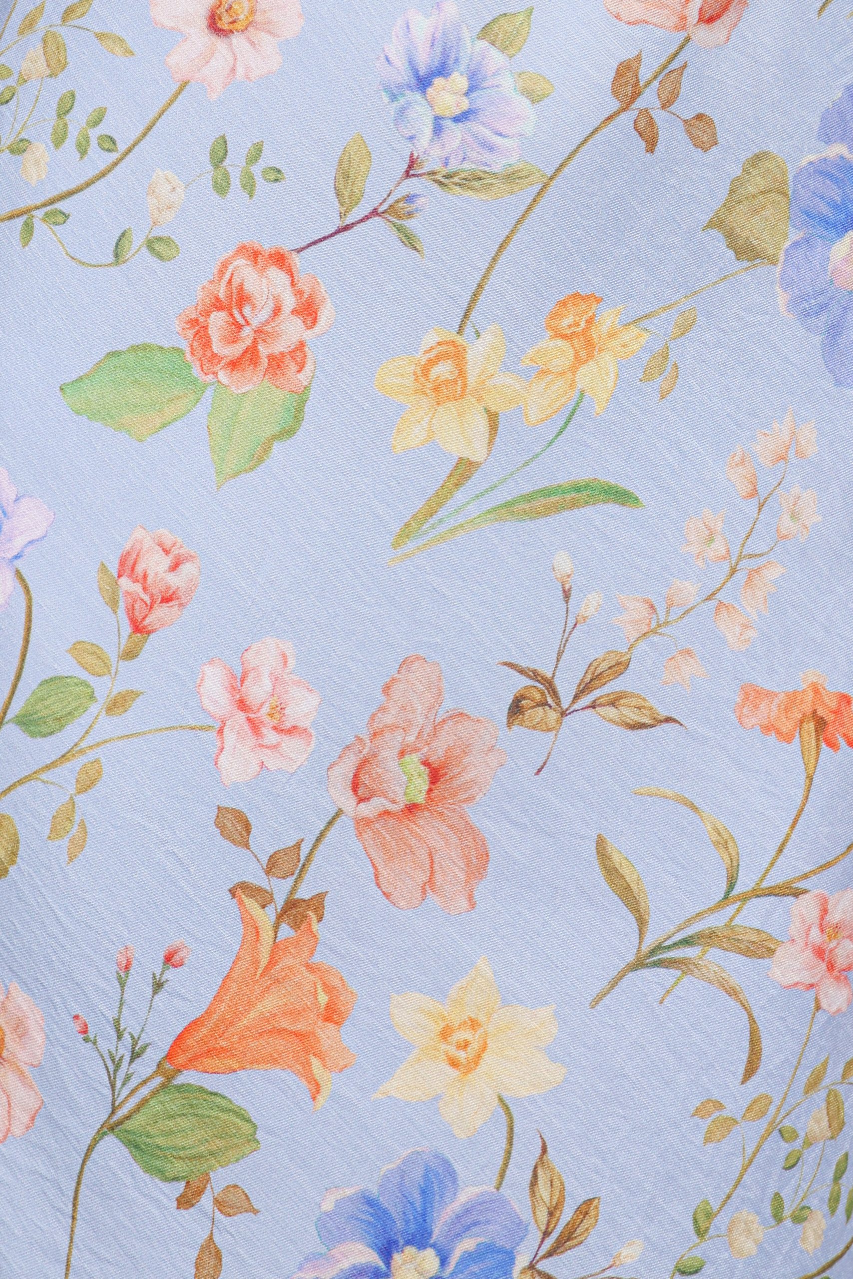 Lunaria Maxi Dress - Blue Floral - Image 6