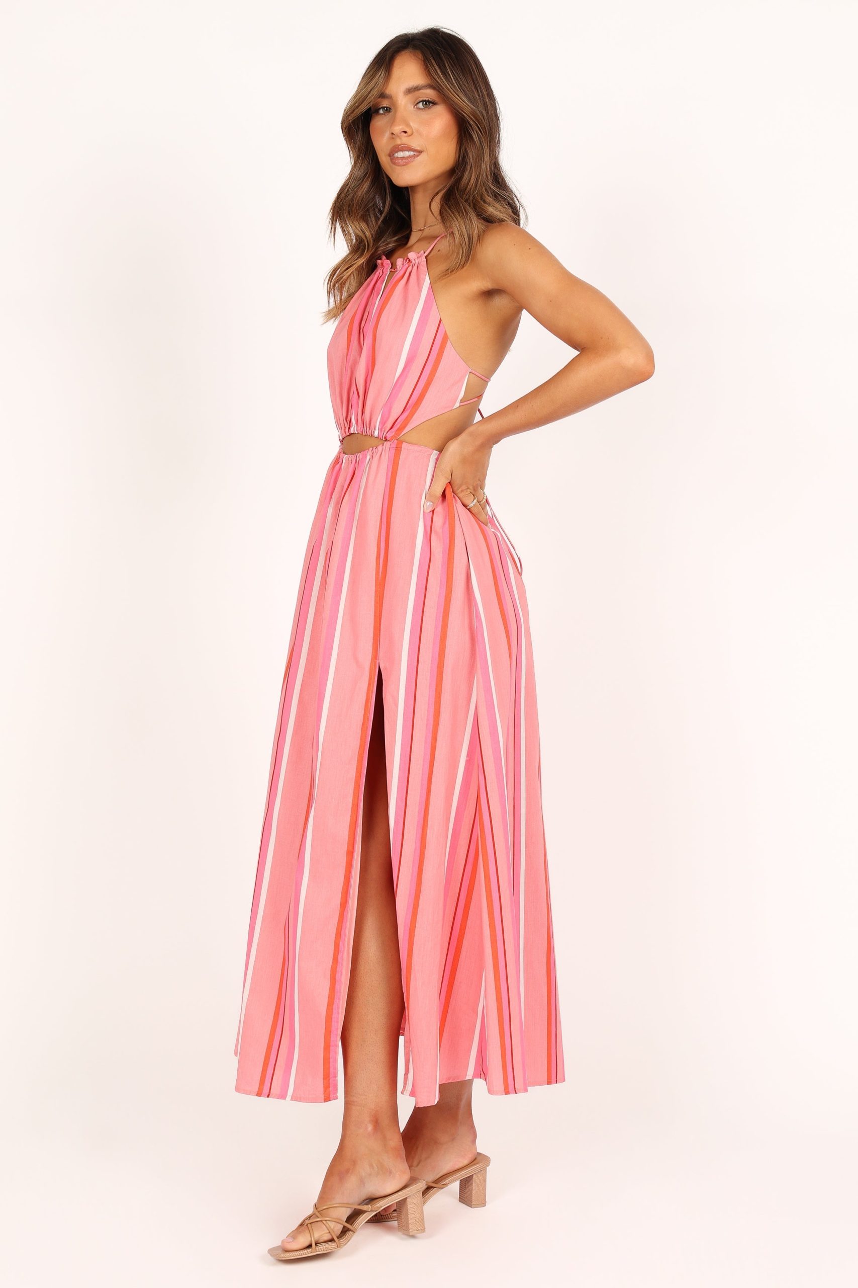 Madam Midi Dress - Pink Stripe - Image 7