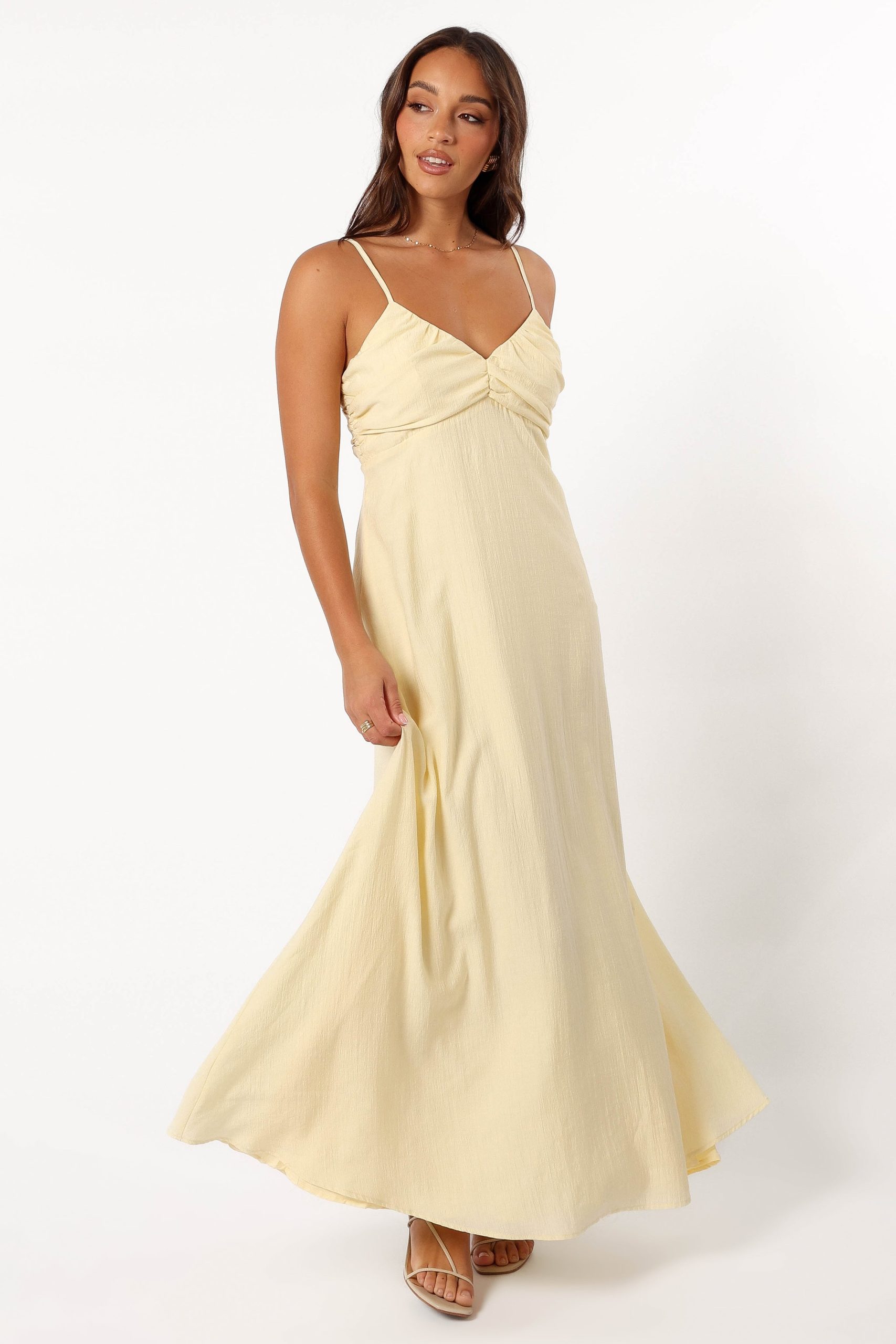 Maddie Maxi Dress - Butter Yellow - Image 3
