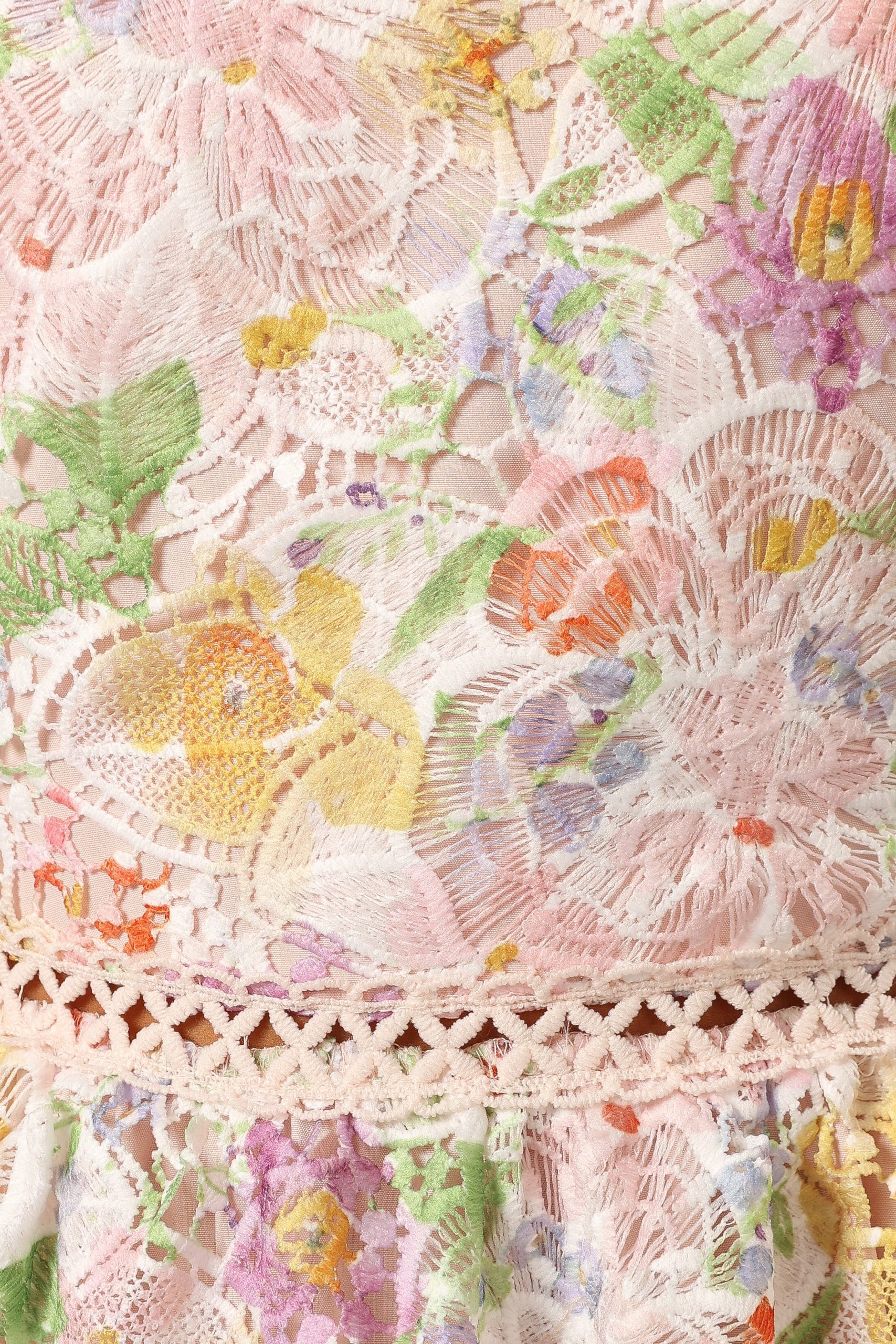 Maddy Midi Dress - Light Pink Multi - Image 7