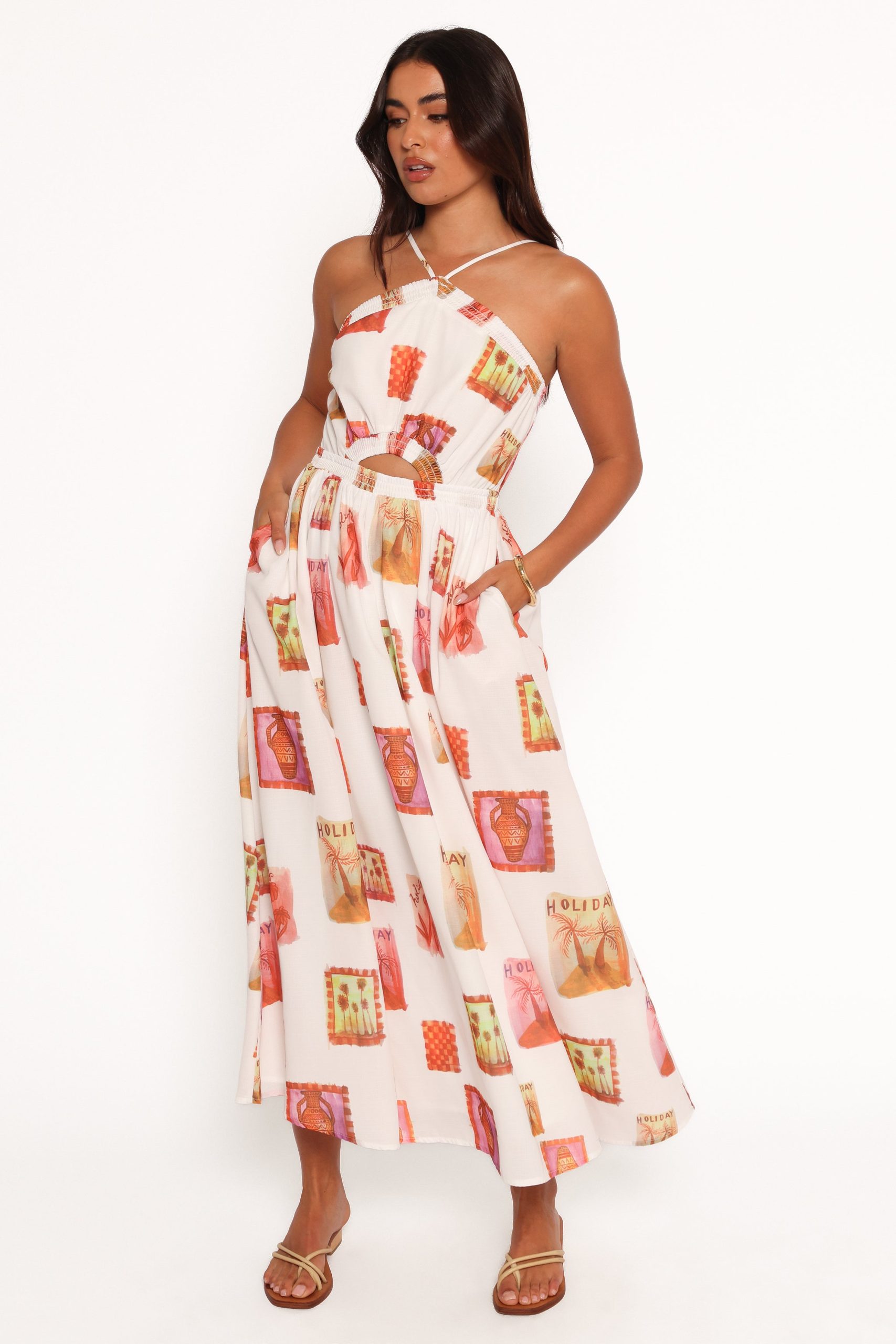 Madi Maxi Dress - White Multi - Image 8