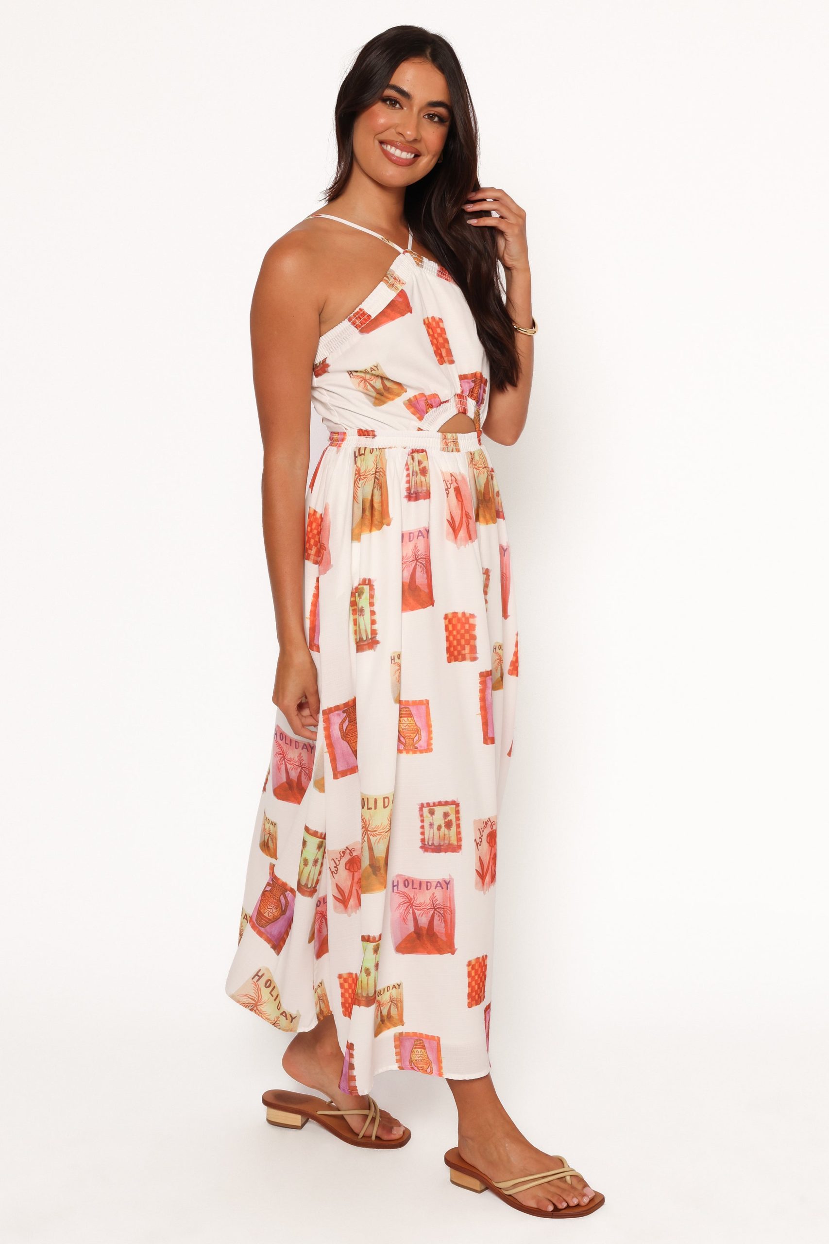 Madi Maxi Dress - White Multi - Image 7
