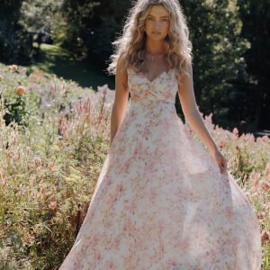 Madilyn Maxi Dress - Blurred Pink Floral