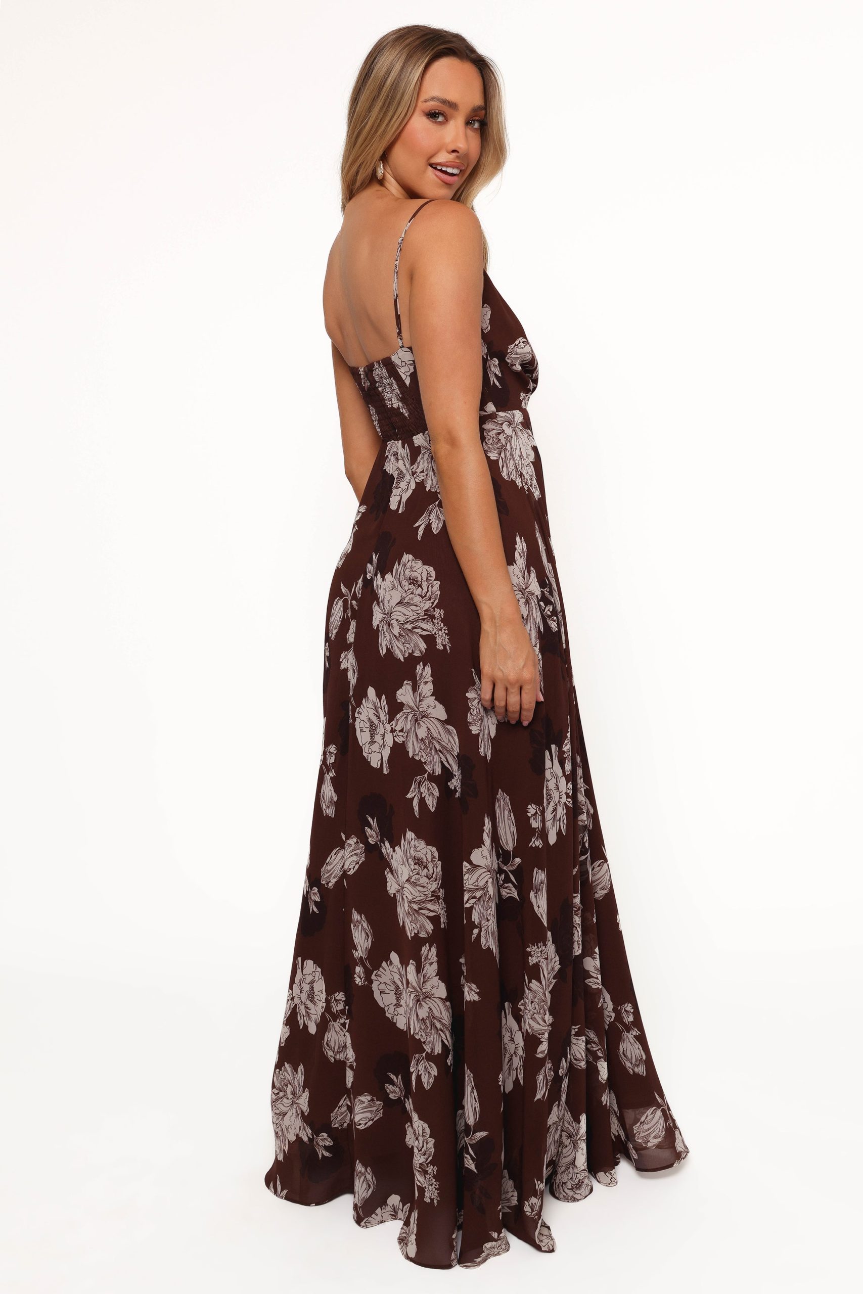 Madilyn Maxi Dress - Brown Floral - Image 5
