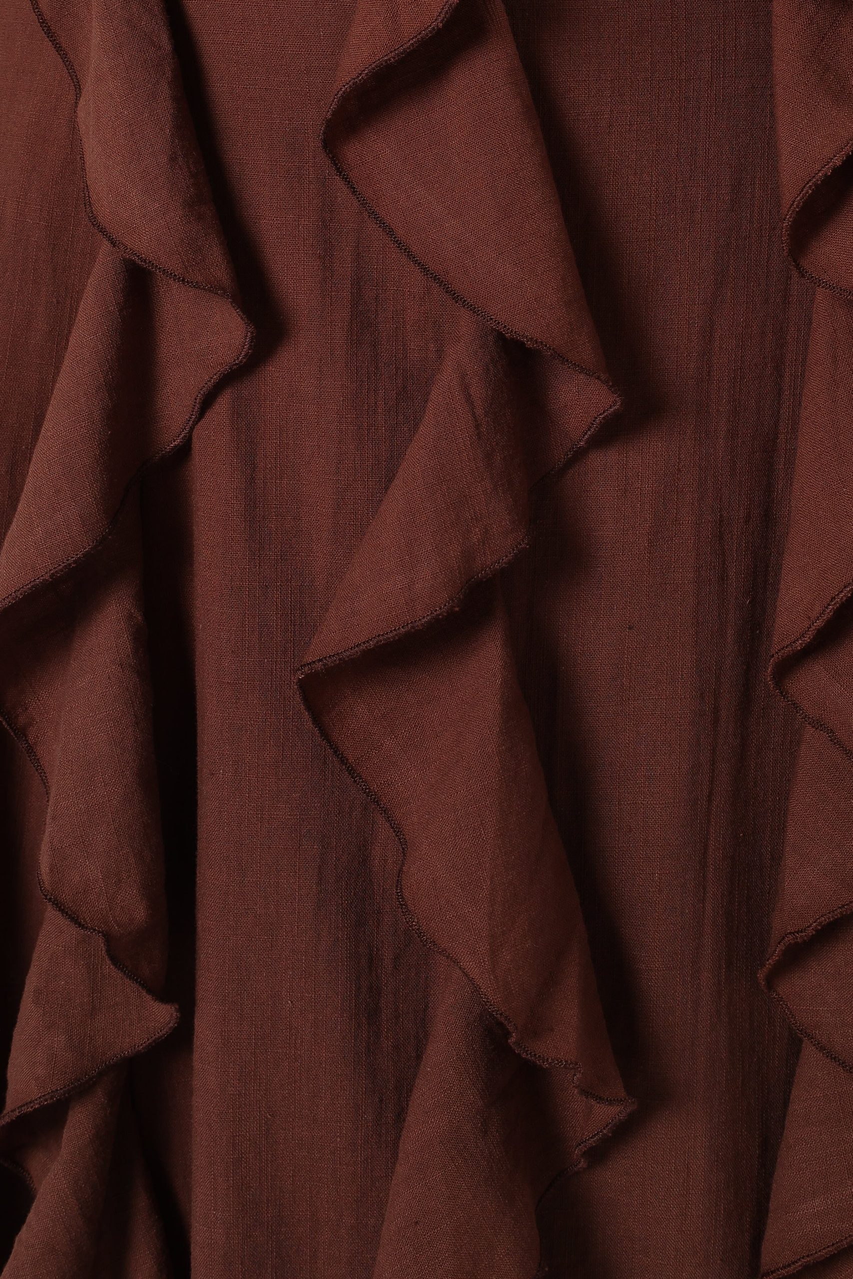 Maggy One Shoulder Dress - Chocolate - Image 7