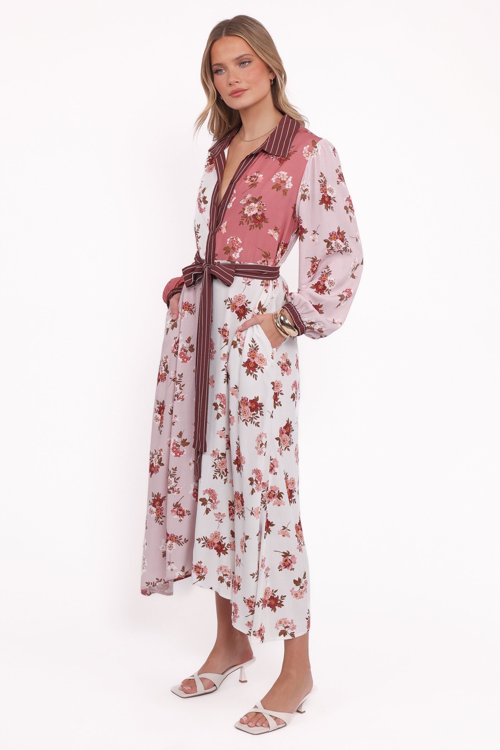 Maiden Long Sleeve Midi Dress - First Blush - Image 3