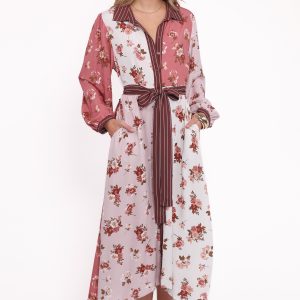 Maiden Long Sleeve Midi Dress - First Blush