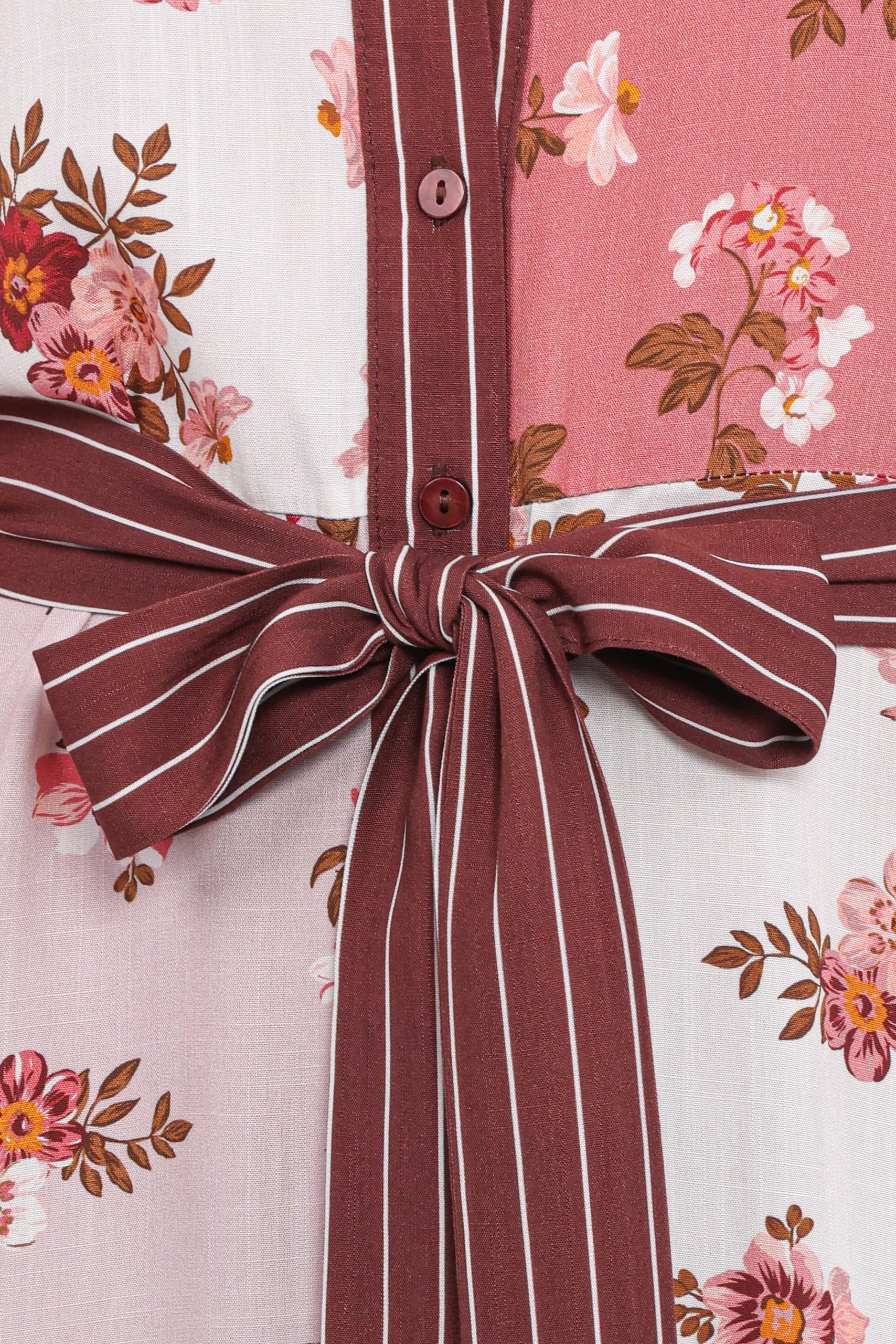Maiden Long Sleeve Midi Dress - First Blush - Image 5