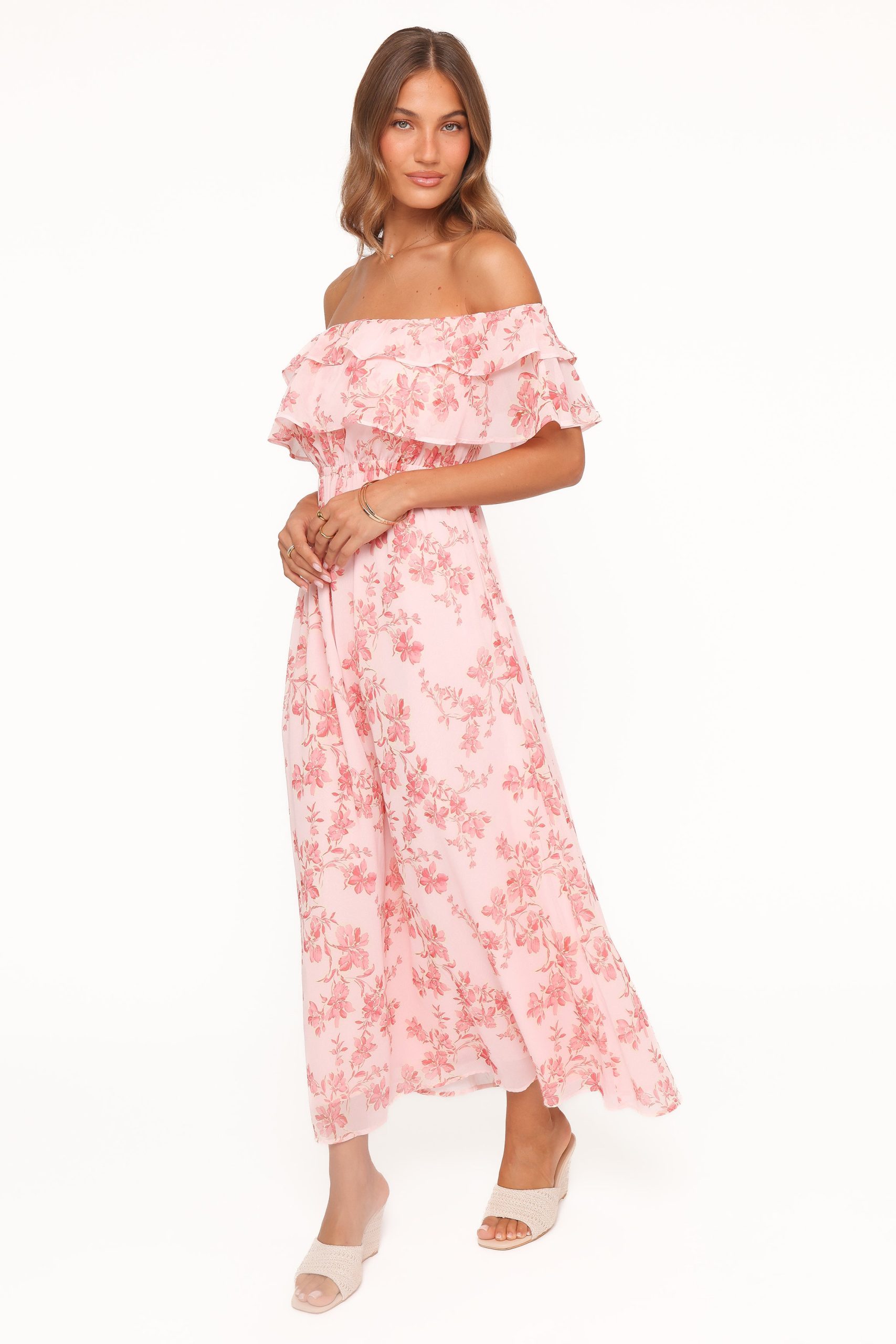 Majesty Maxi Dress - Rose Pink Floral - Image 4