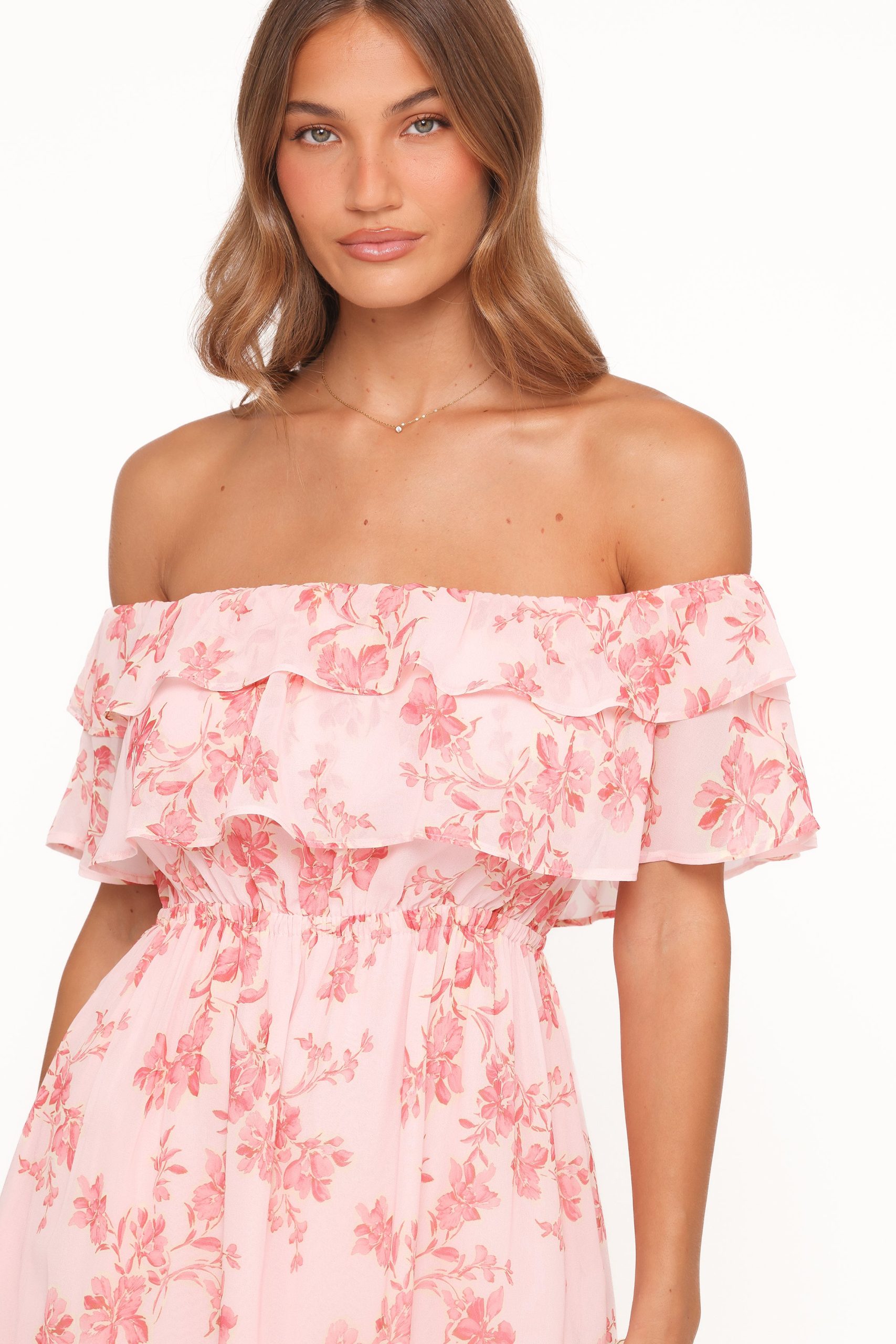Majesty Maxi Dress - Rose Pink Floral - Image 3