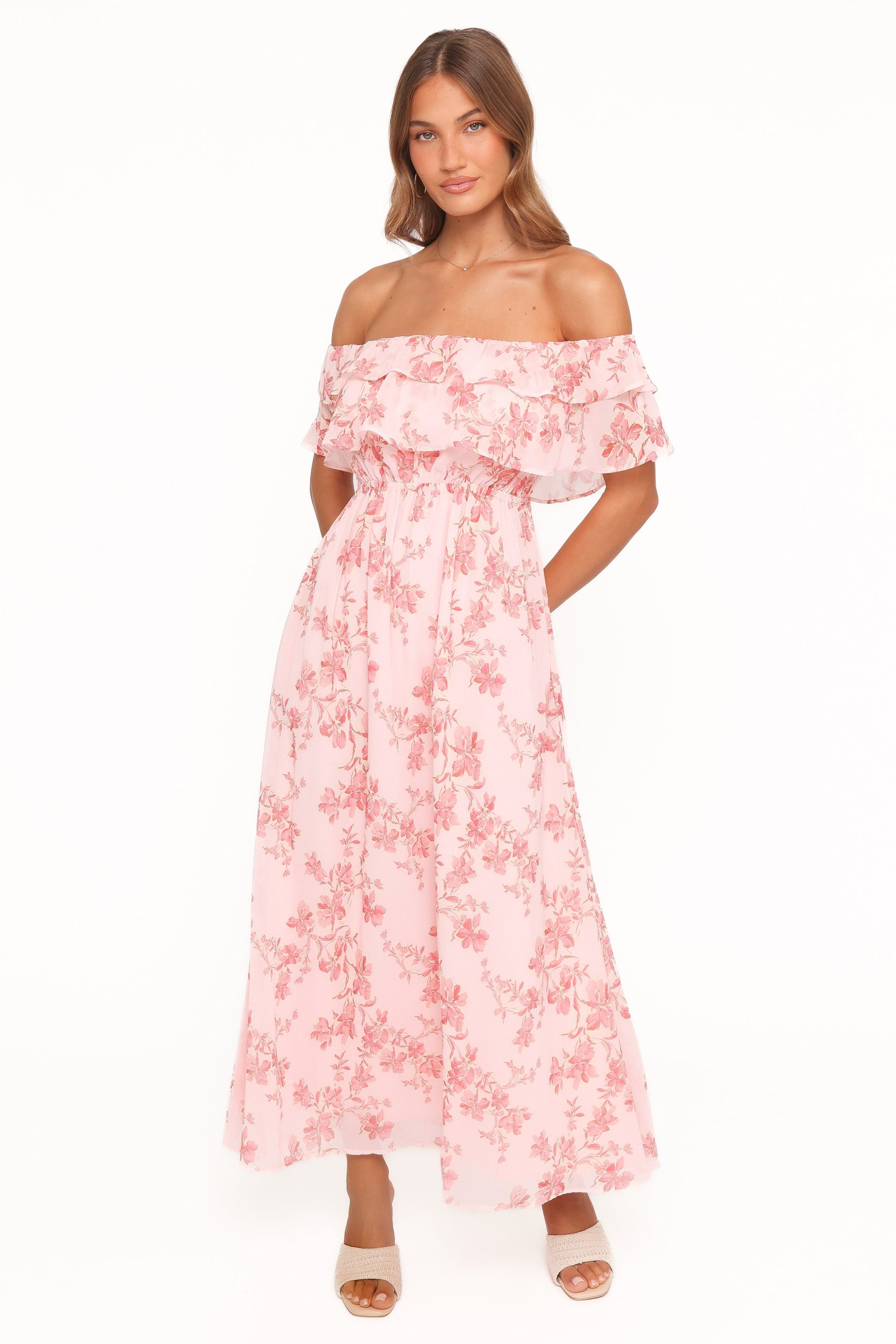 Majesty Maxi Dress - Rose Pink Floral - Image 2