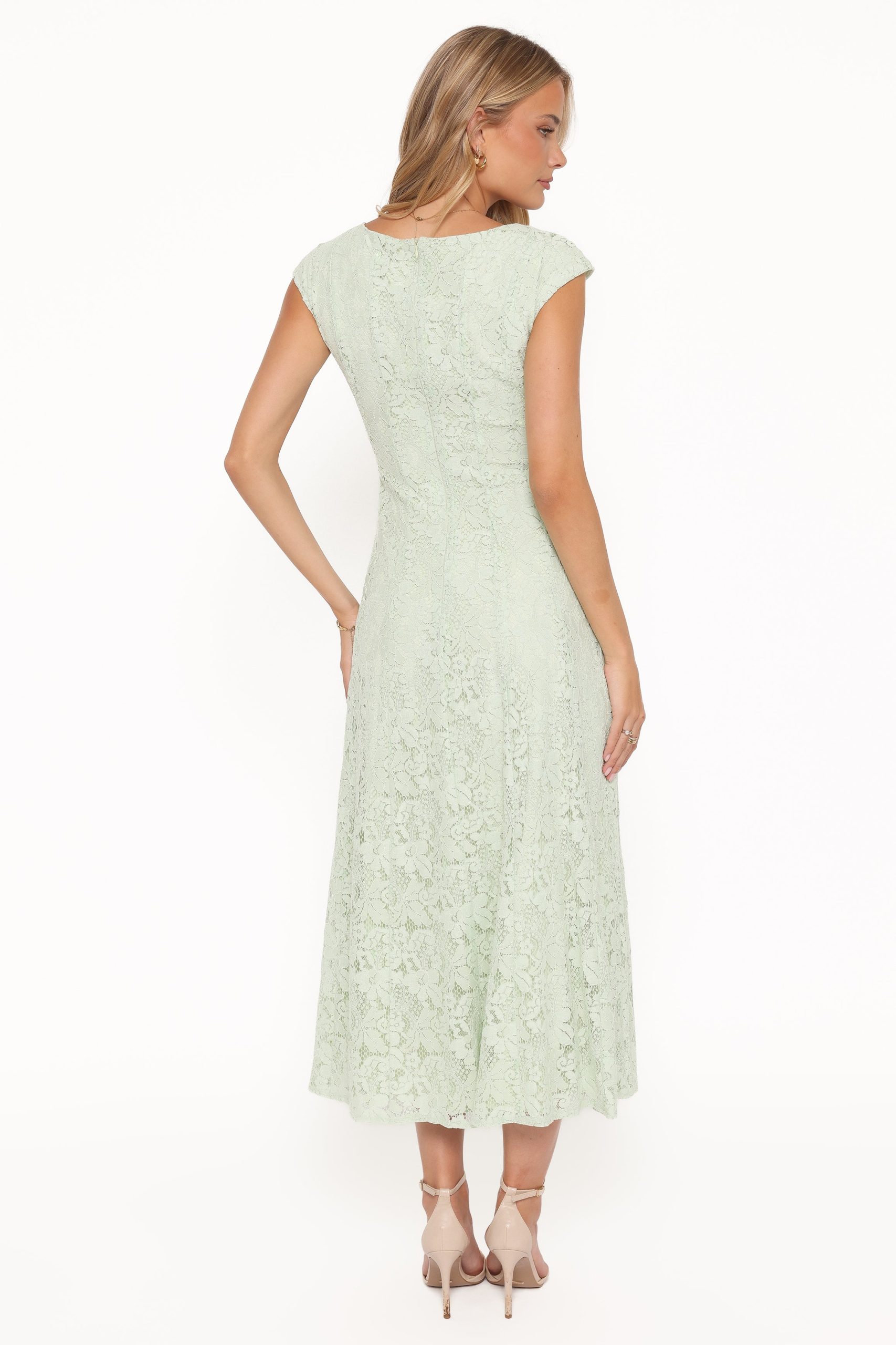 Mapleton Maxi Dress - Sage Green Lace - Image 5