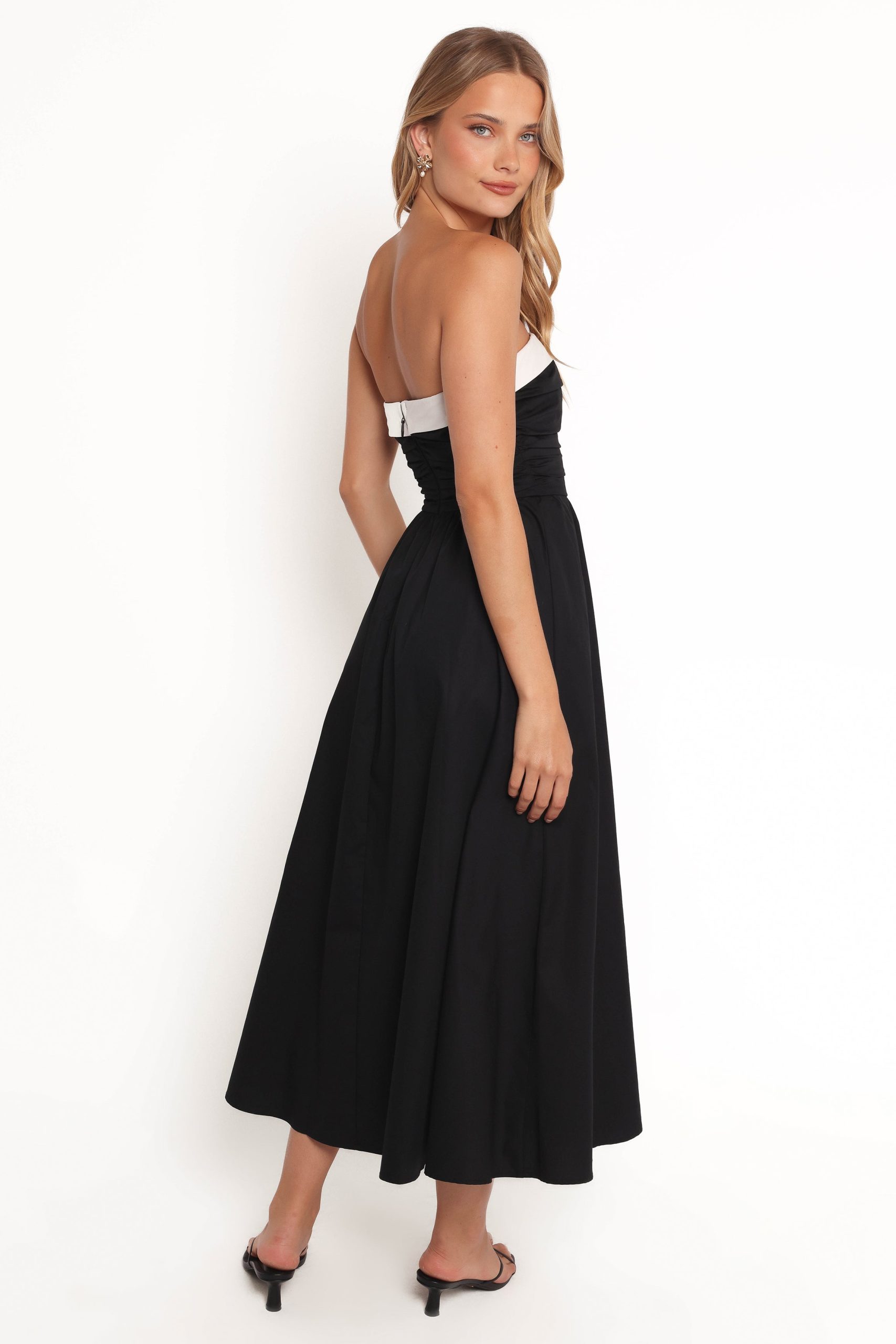Marais Strapless Midi Dress - Black - Image 3