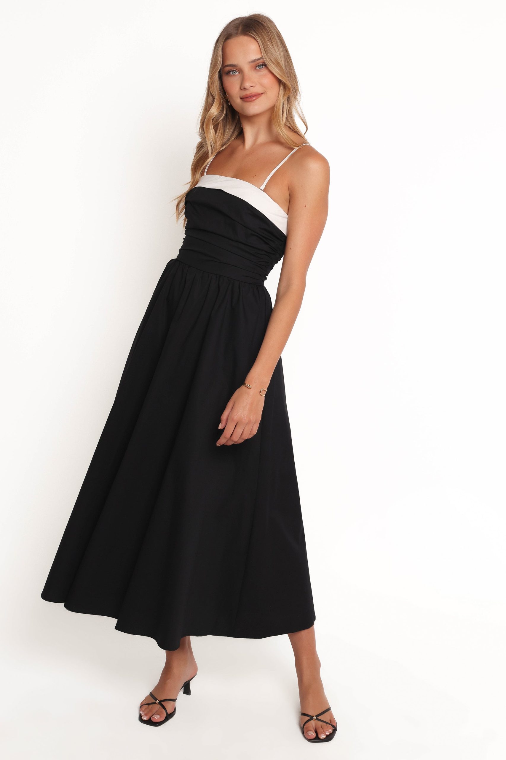 Marais Strapless Midi Dress - Black - Image 5