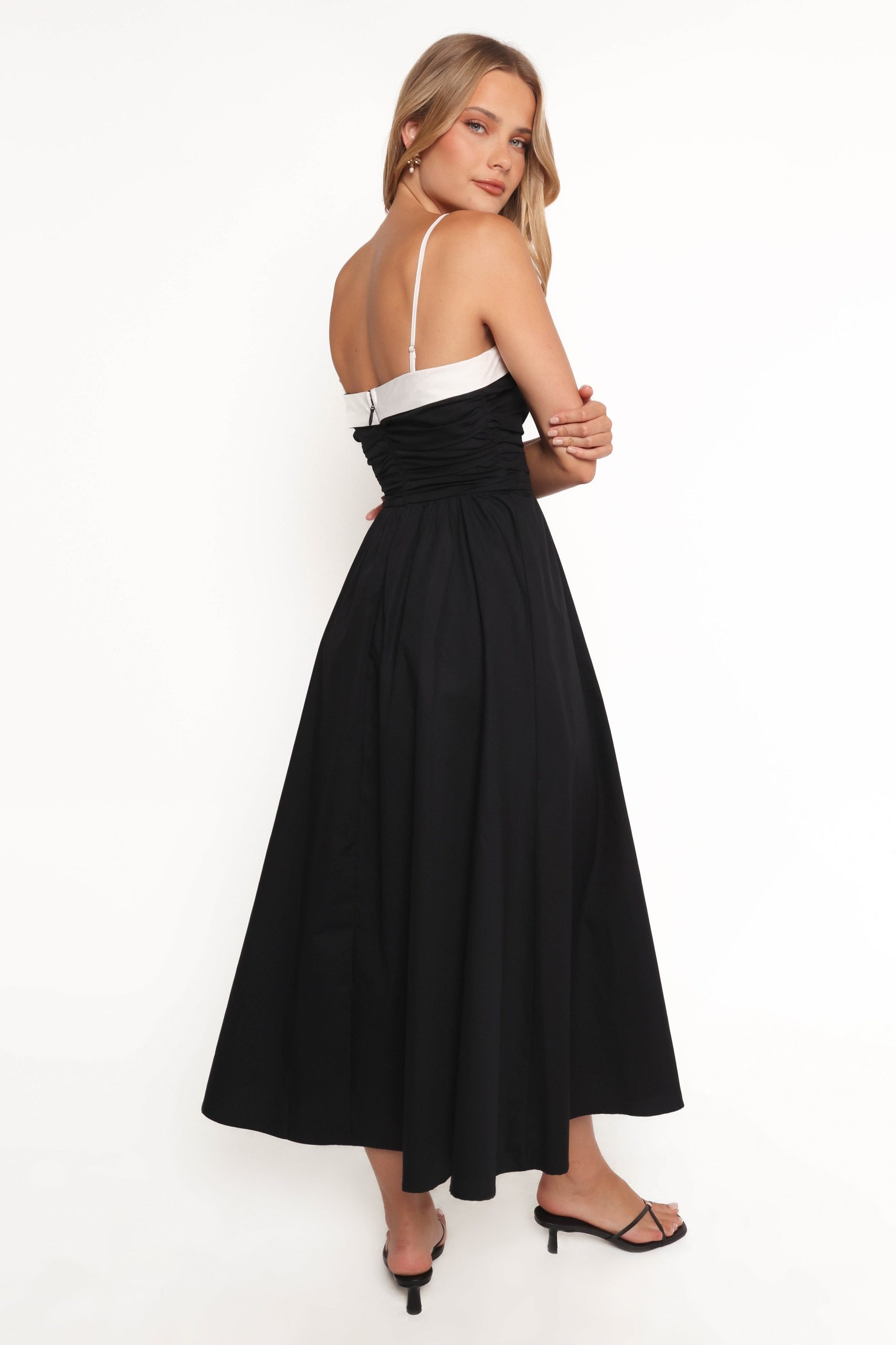 Marais Strapless Midi Dress - Black - Image 7