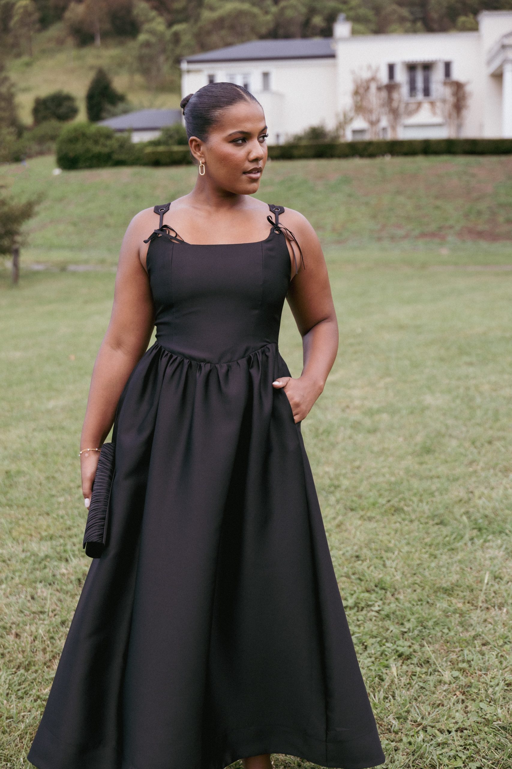 Marcelline Maxi Dress - Black - Image 8