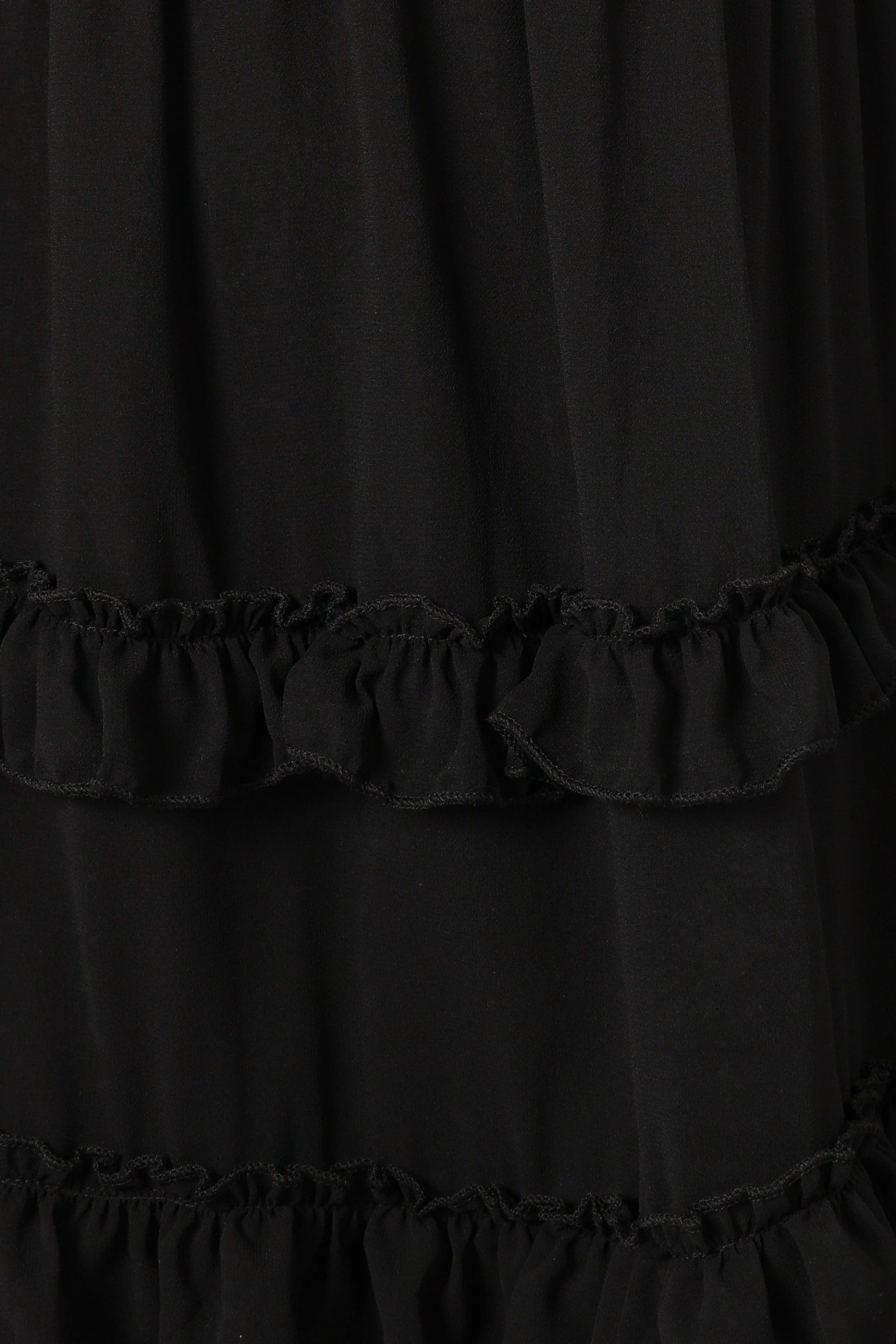 Marli Ruffle Midi Dress - Black - Image 7