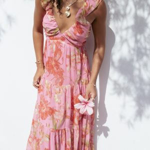Matteah Maxi Dress - Tropical Floral