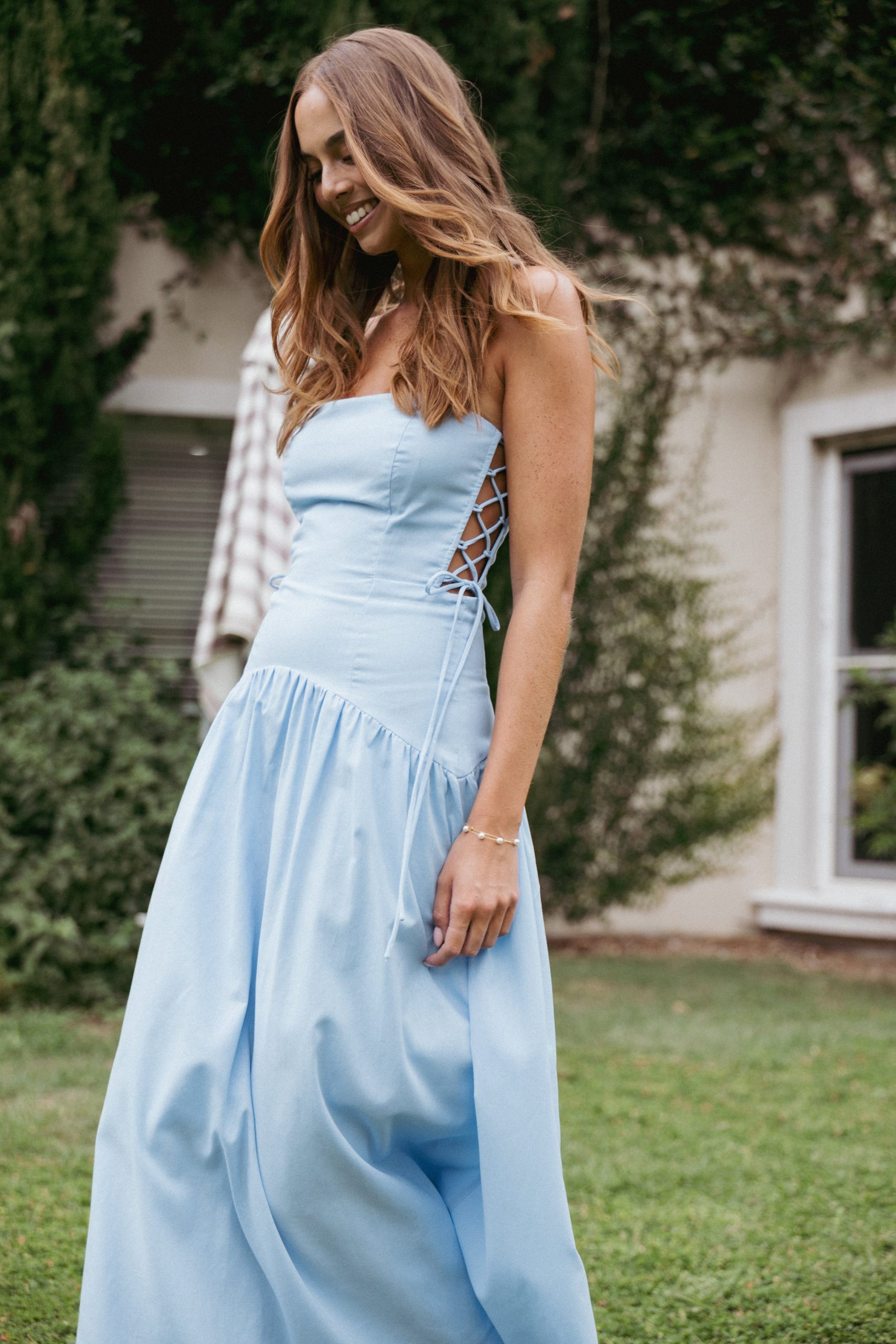 Maude Maxi Dress - Blue - Image 7
