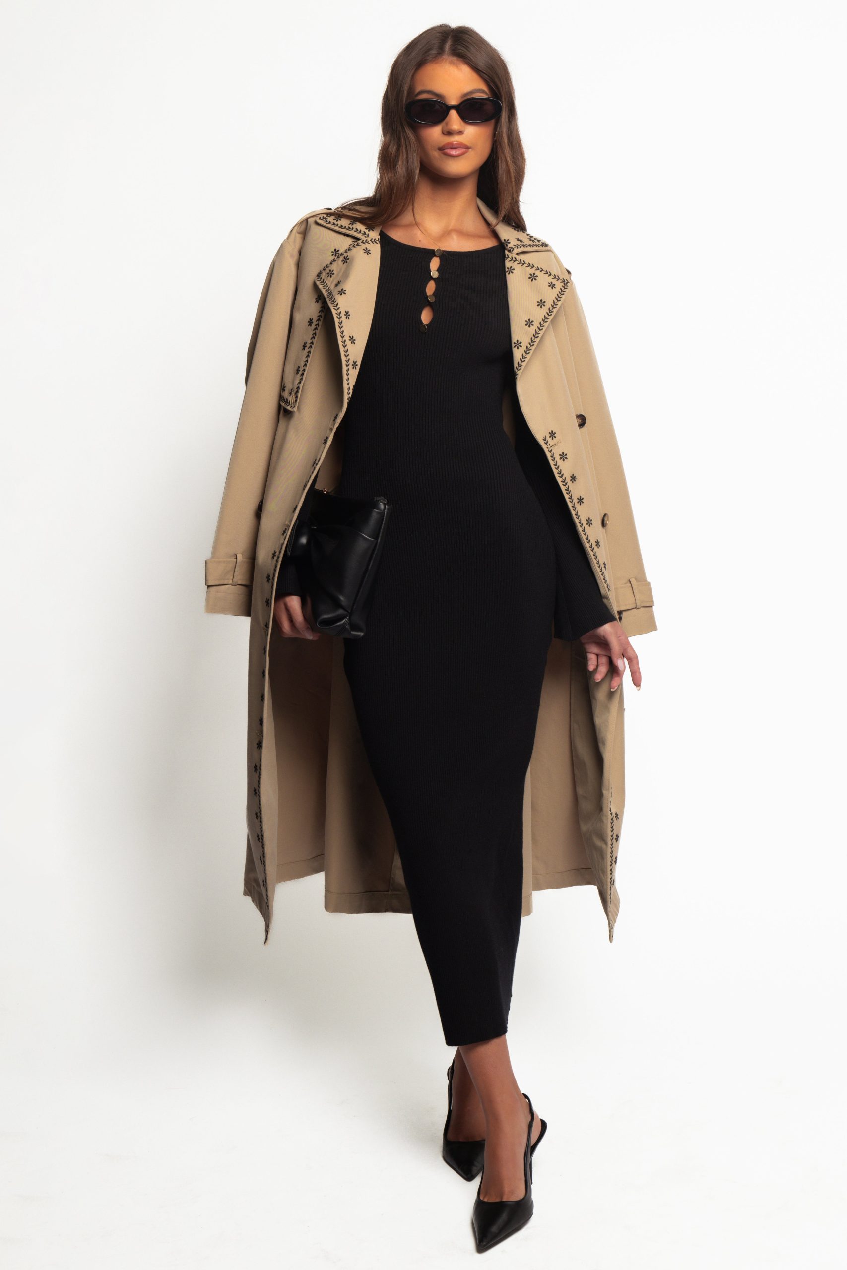 Maxwell Knit Maxi Dress - Black - Image 2