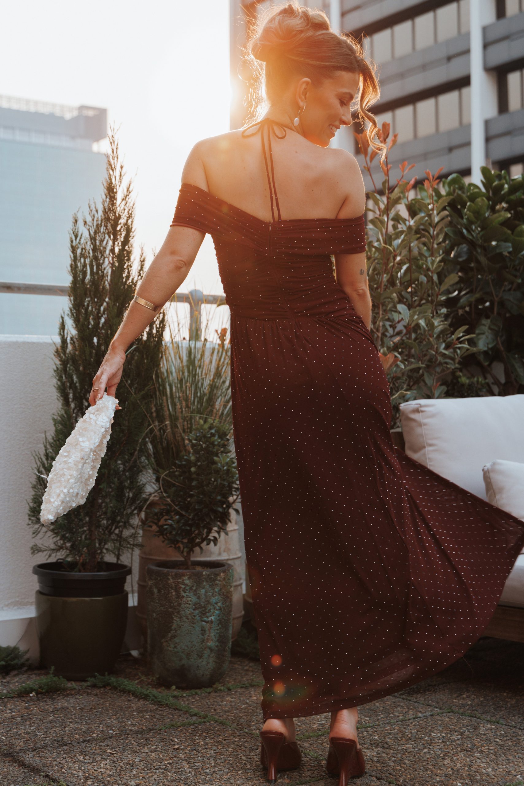 Mayven Maxi Dress - Burgundy - Image 8